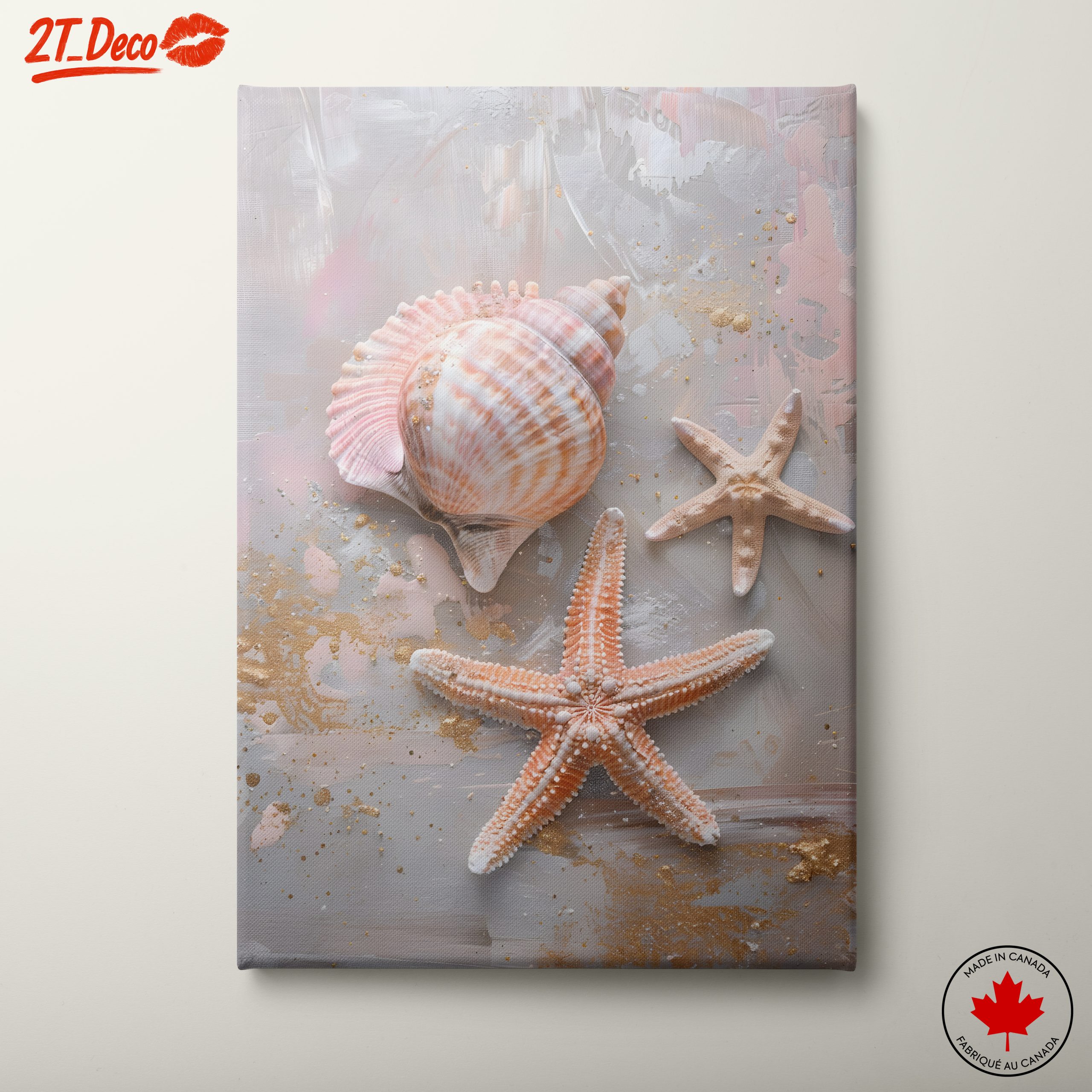 Elegant Shells and Starfish Art