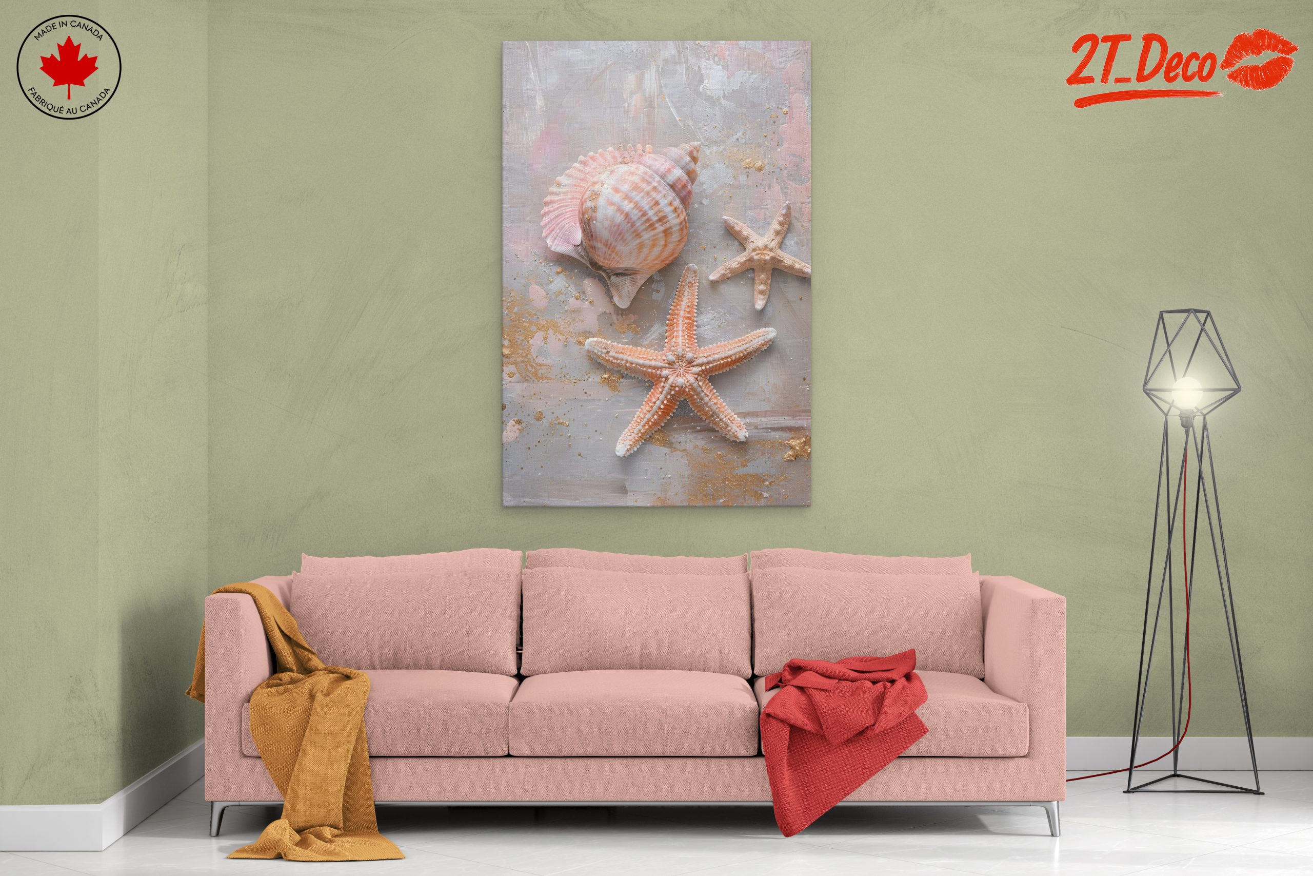 Elegant Shells and Starfish Art - Image 2