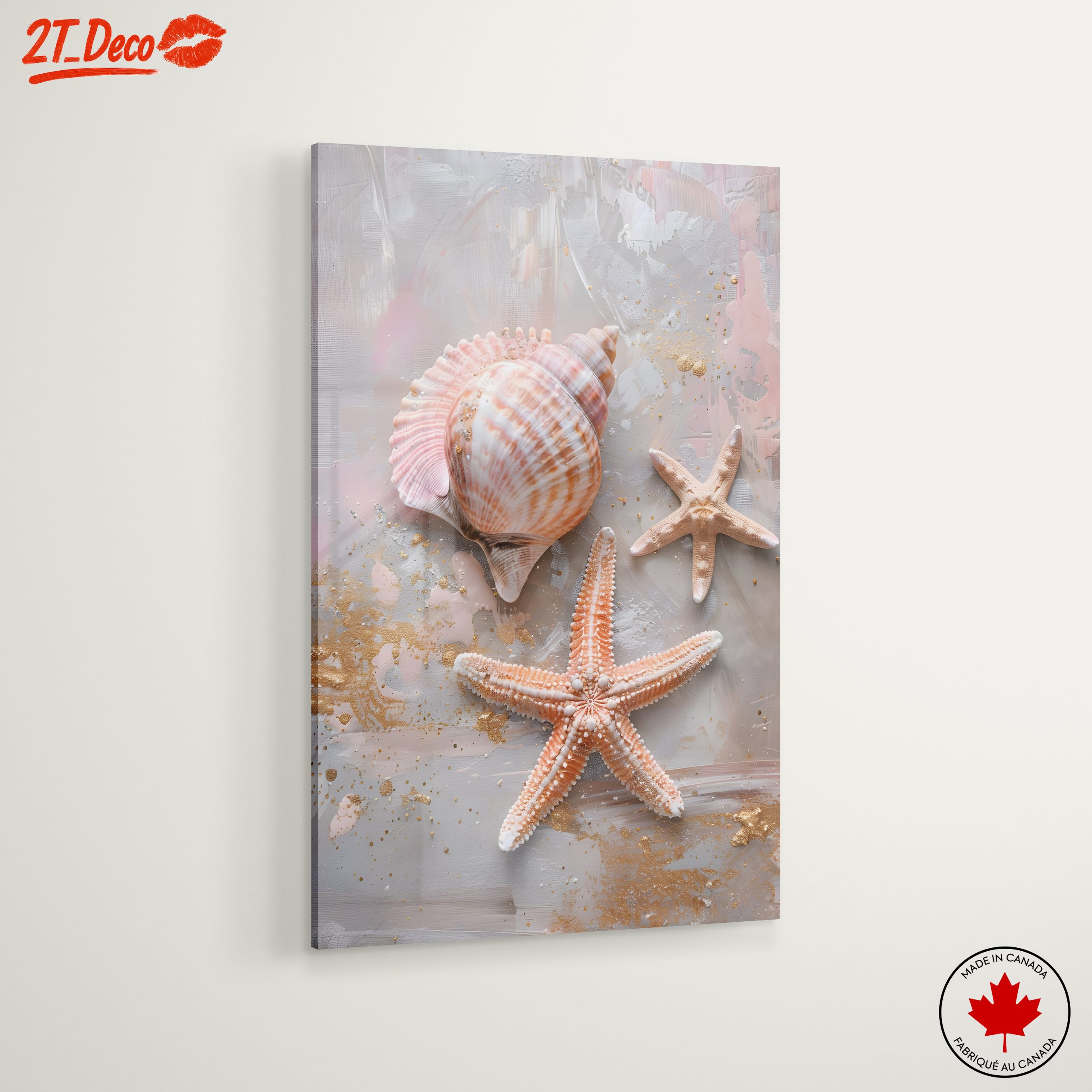 Elegant Shells and Starfish Art - Image 6