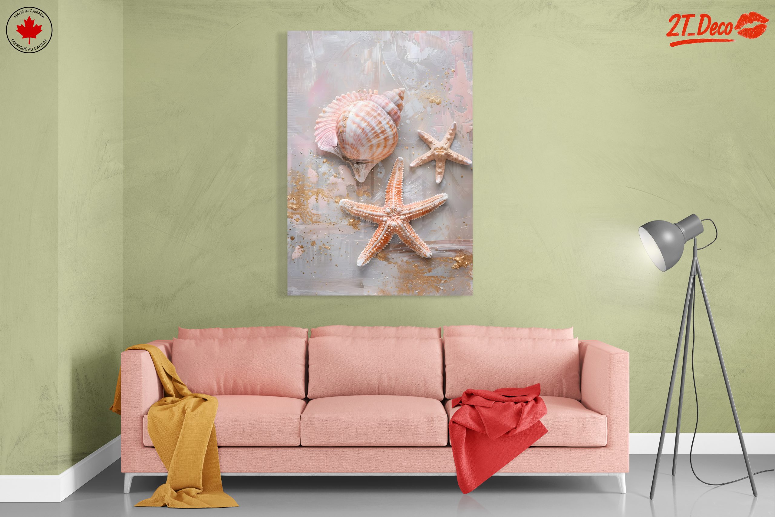 Elegant Shells and Starfish Art - Image 7