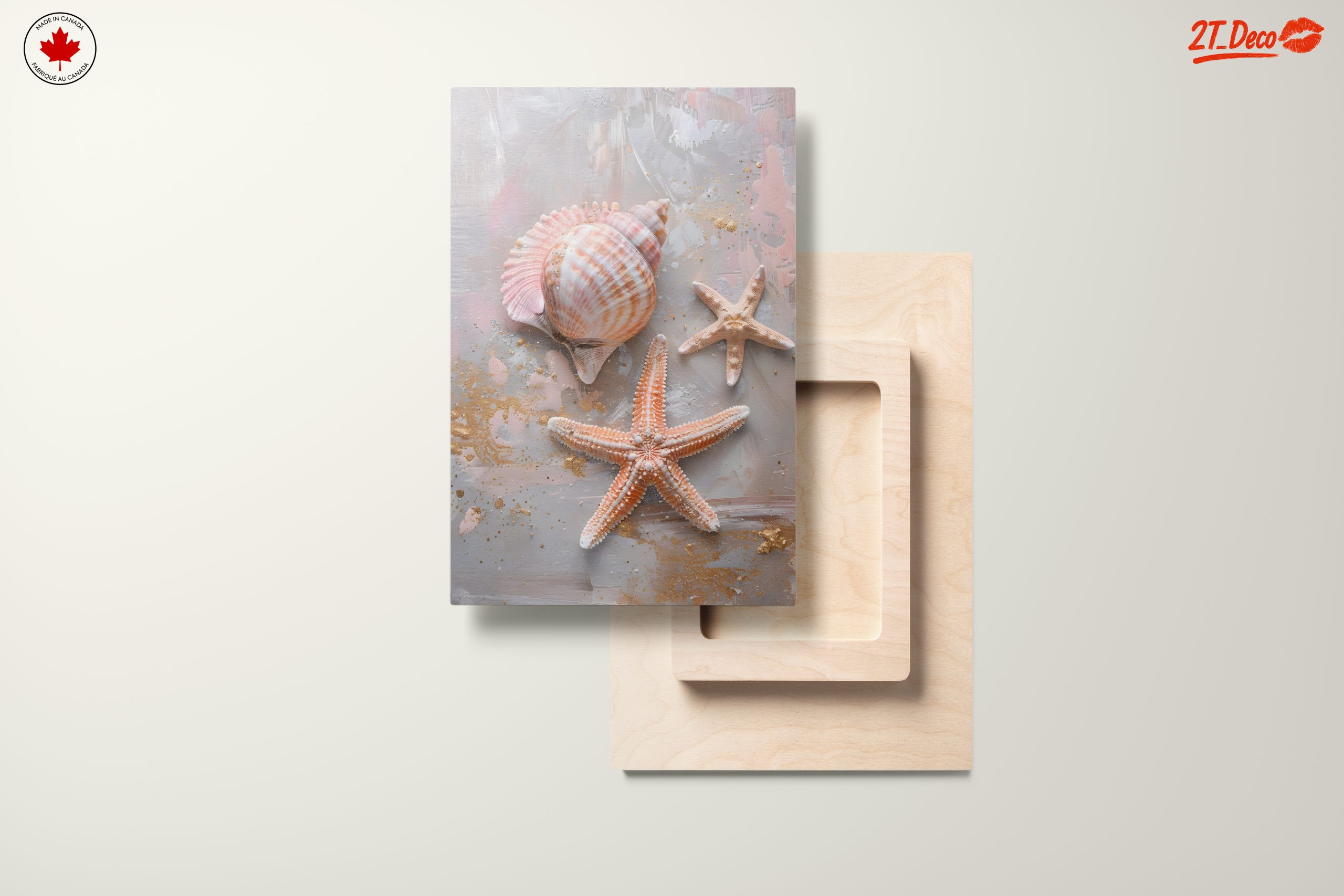 Elegant Shells and Starfish Art - Image 11