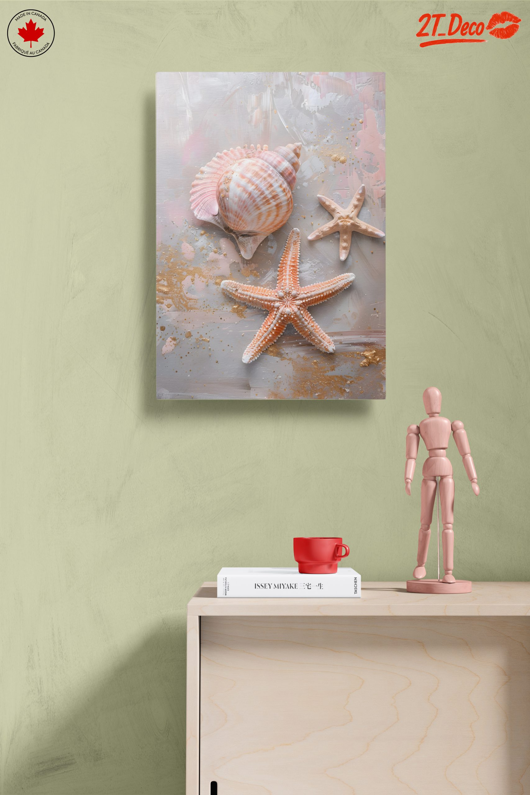 Elegant Shells and Starfish Art - Image 14