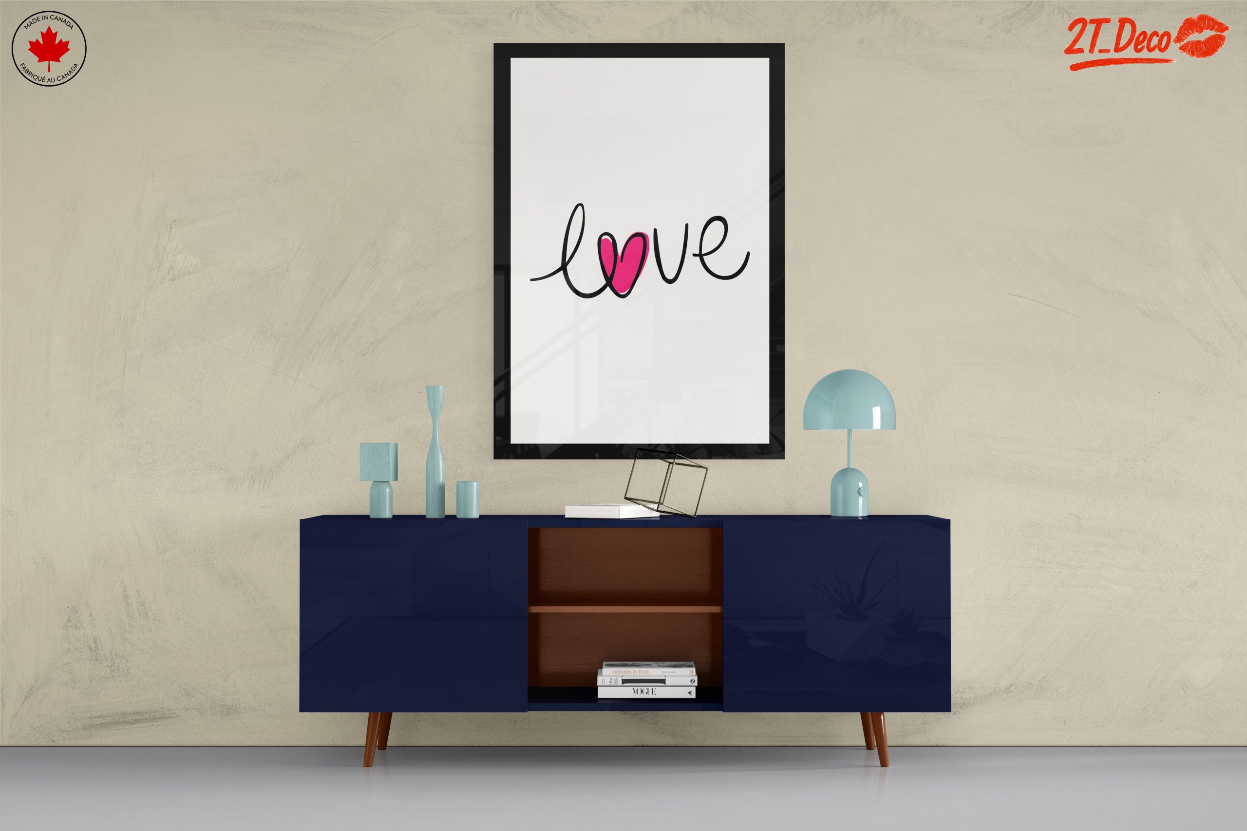Inspirational Love Typography Wall Art - Image 8