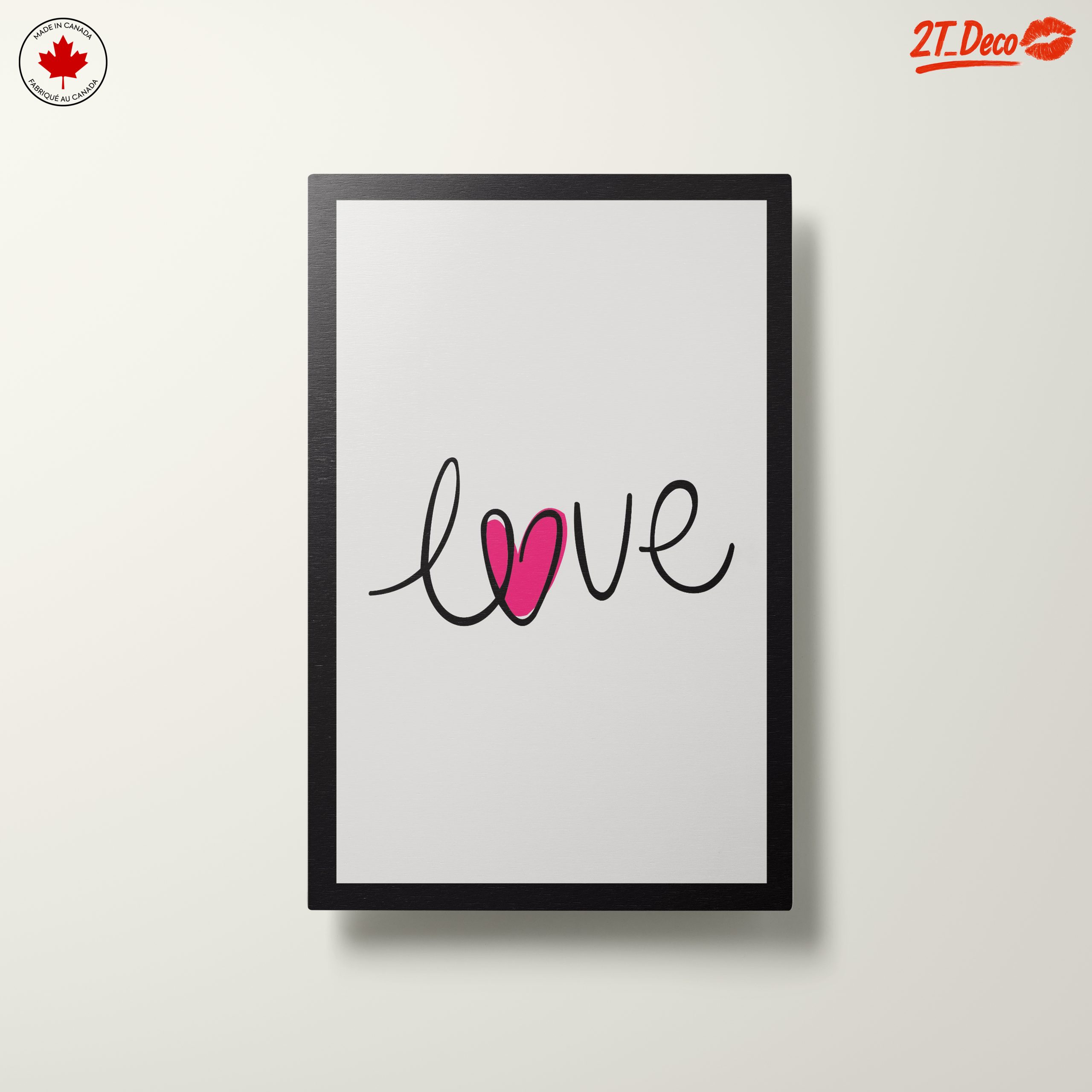 Inspirational Love Typography Wall Art - Image 10