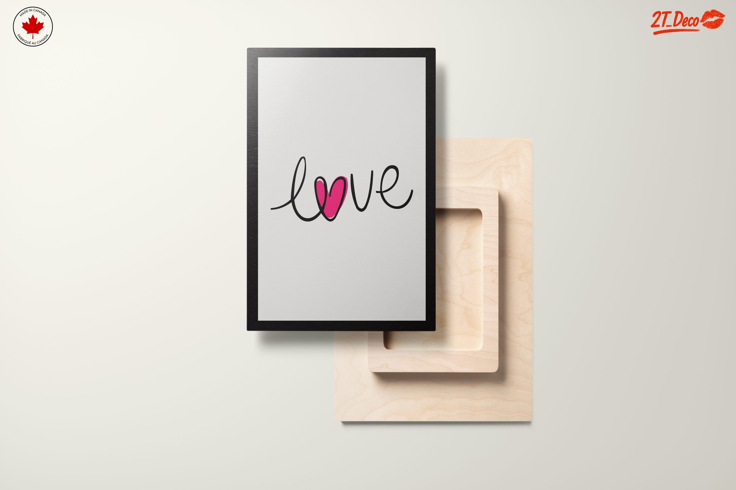 Inspirational Love Typography Wall Art - Image 11