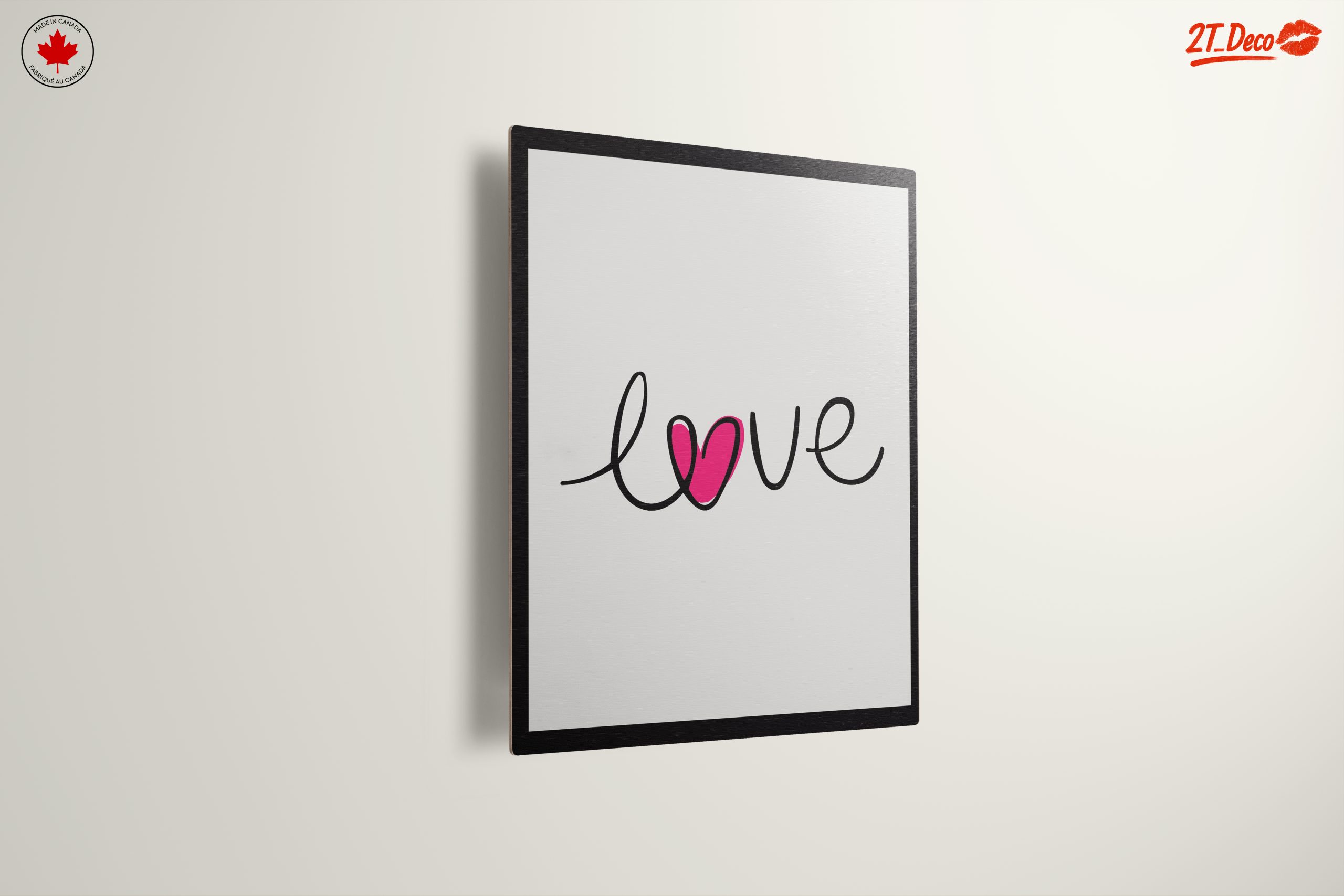 Inspirational Love Typography Wall Art - Image 13