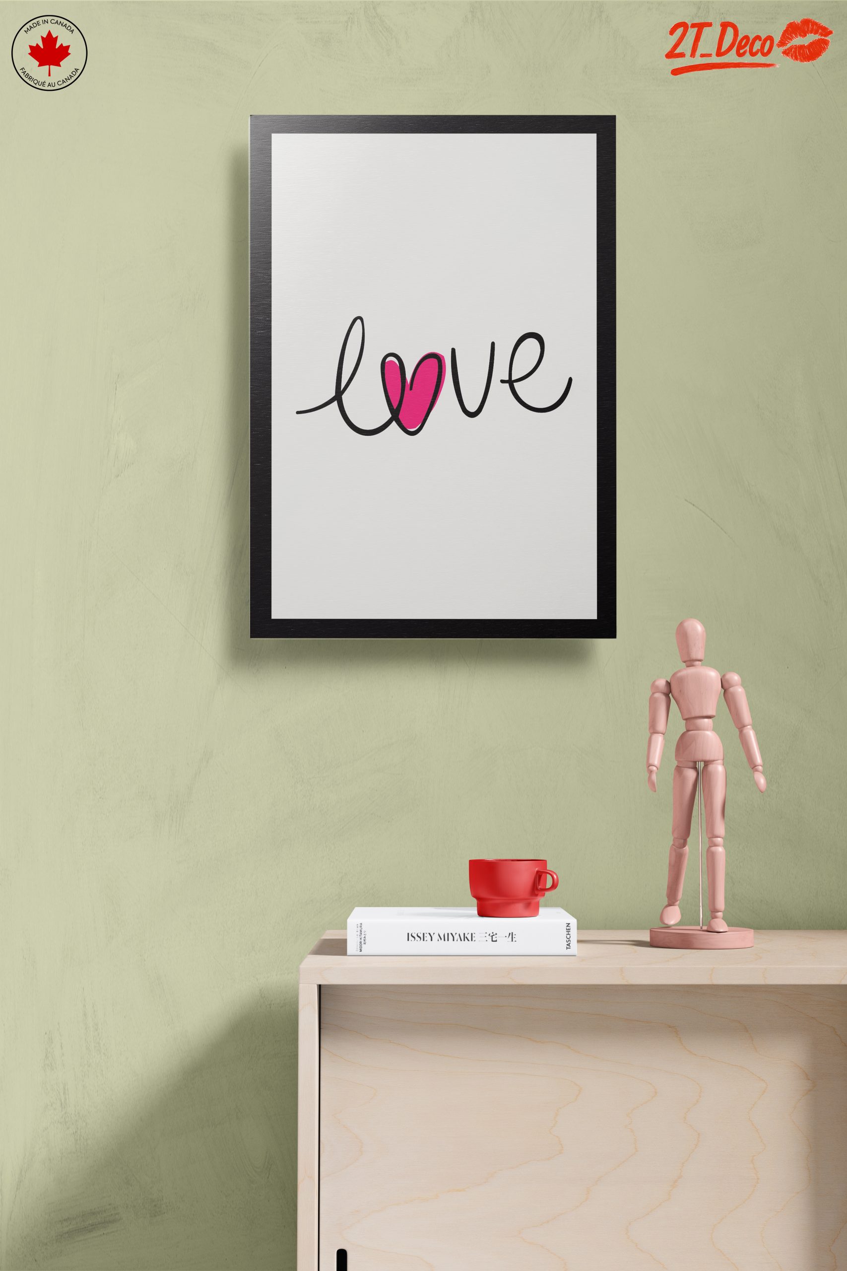 Inspirational Love Typography Wall Art - Image 14