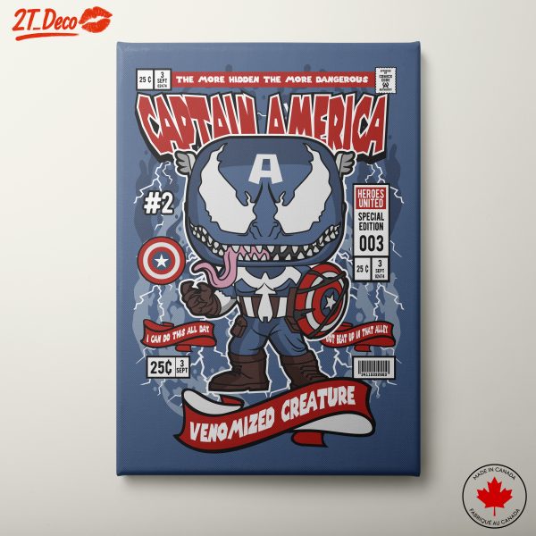 Captain America Venomized Character Artwork