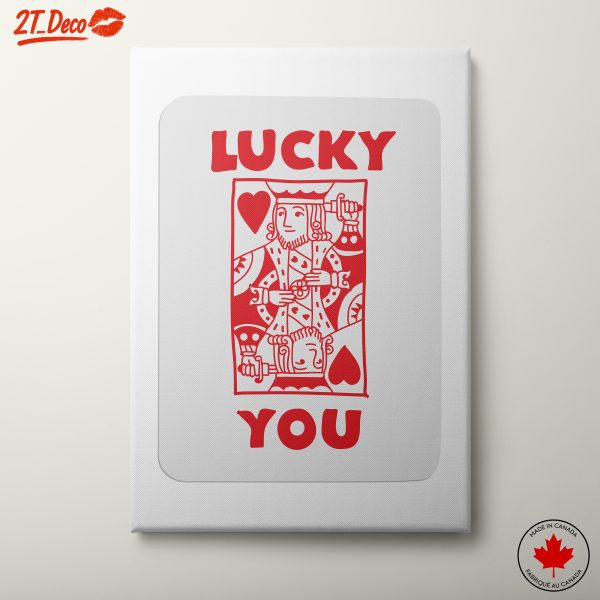 Lucky You Playing Card Art Design