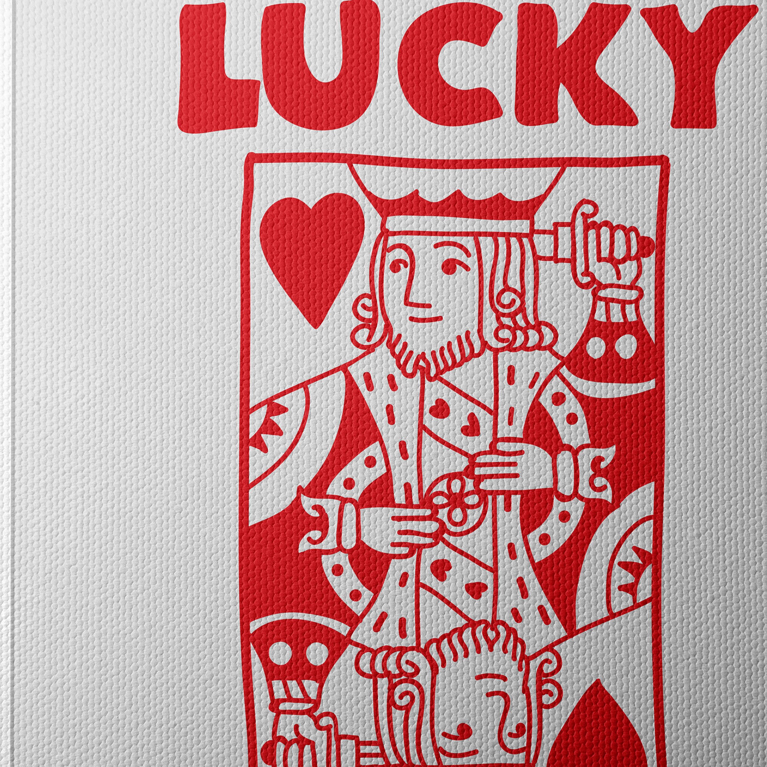 Lucky You Playing Card Art Design - Image 4
