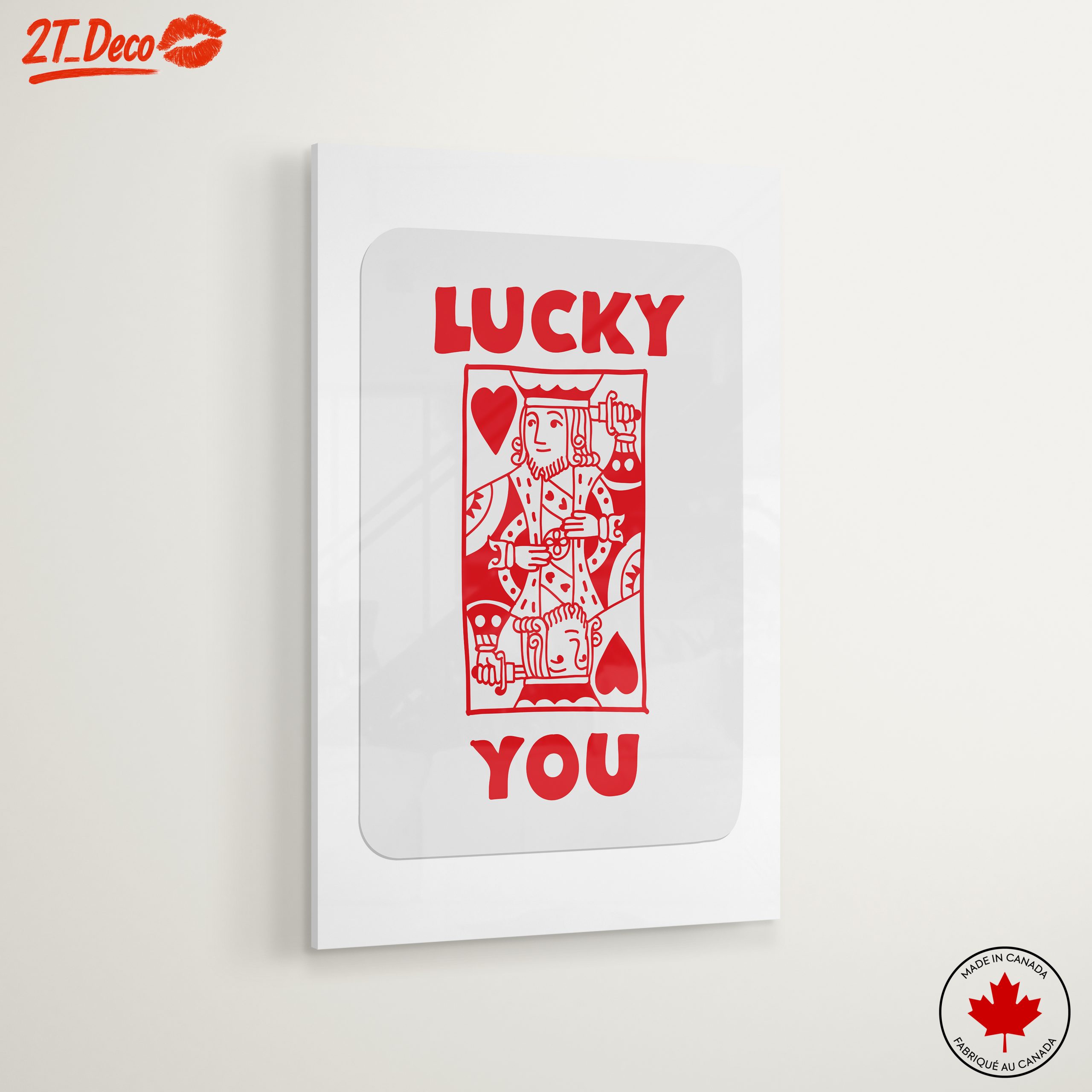 Lucky You Playing Card Art Design - Image 6