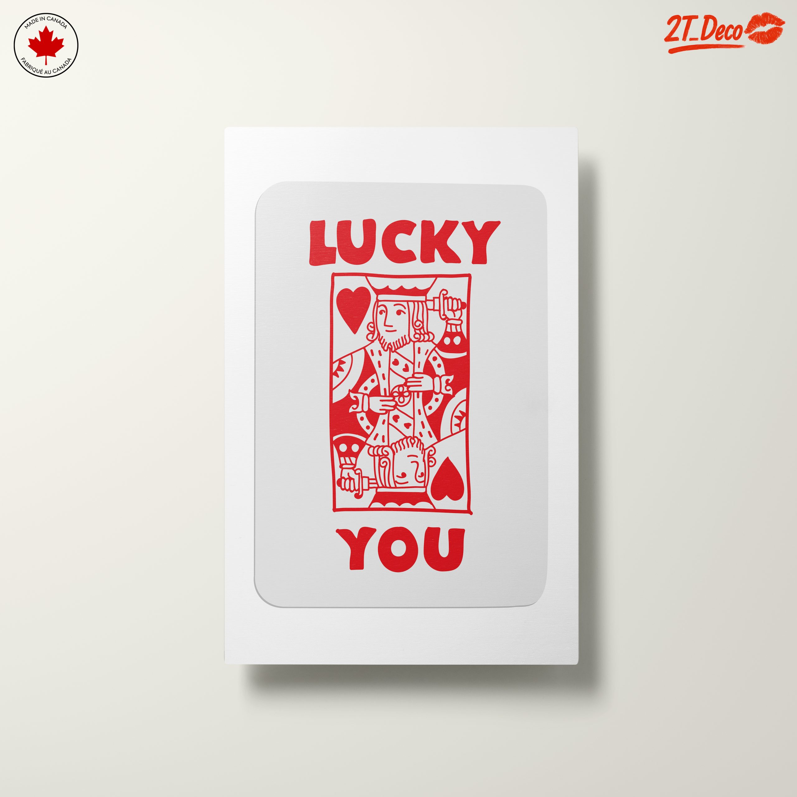 Lucky You Playing Card Art Design - Image 10