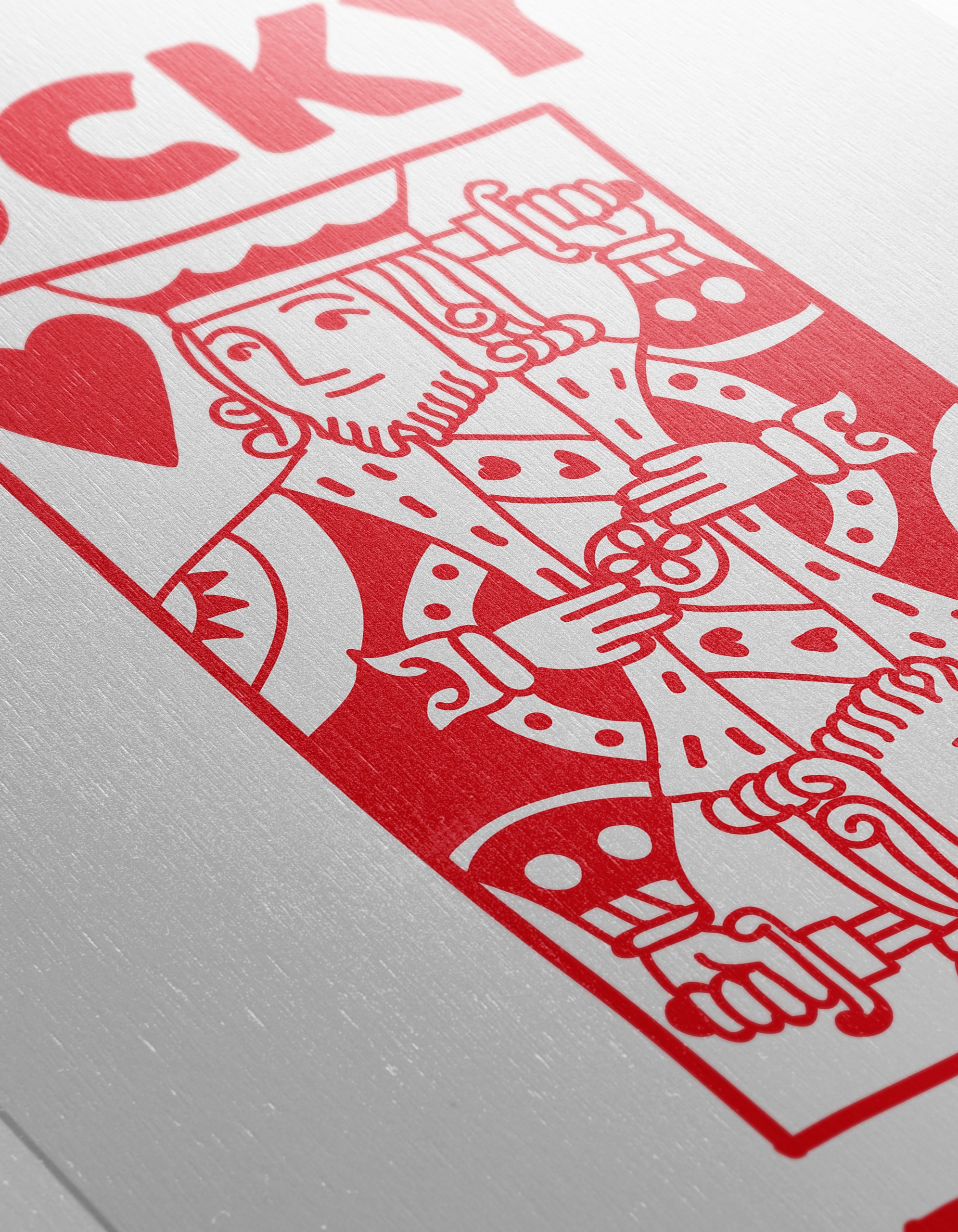 Lucky You Playing Card Art Design - Image 12