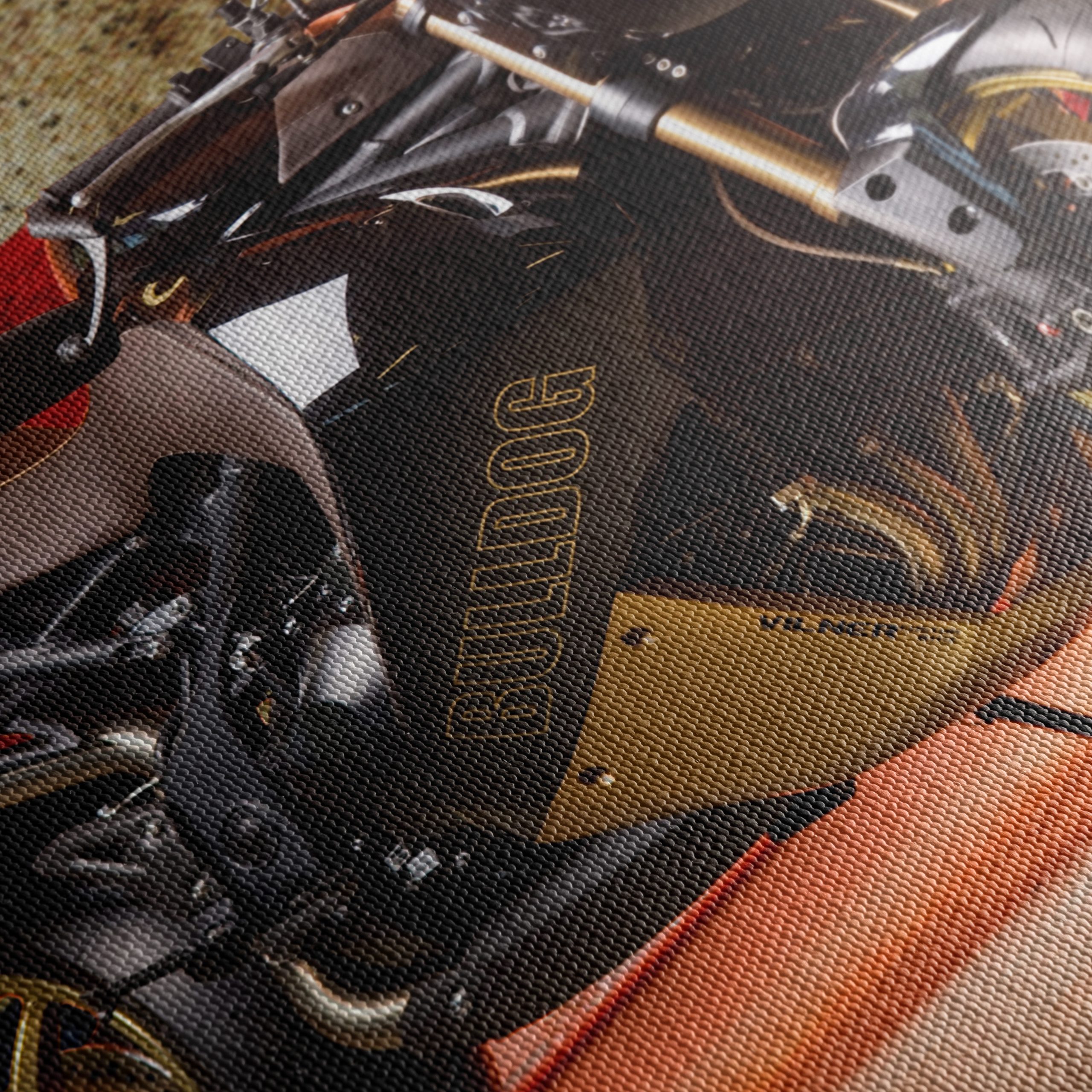 Sleek Motorcycle With Union Jack Background - Image 5