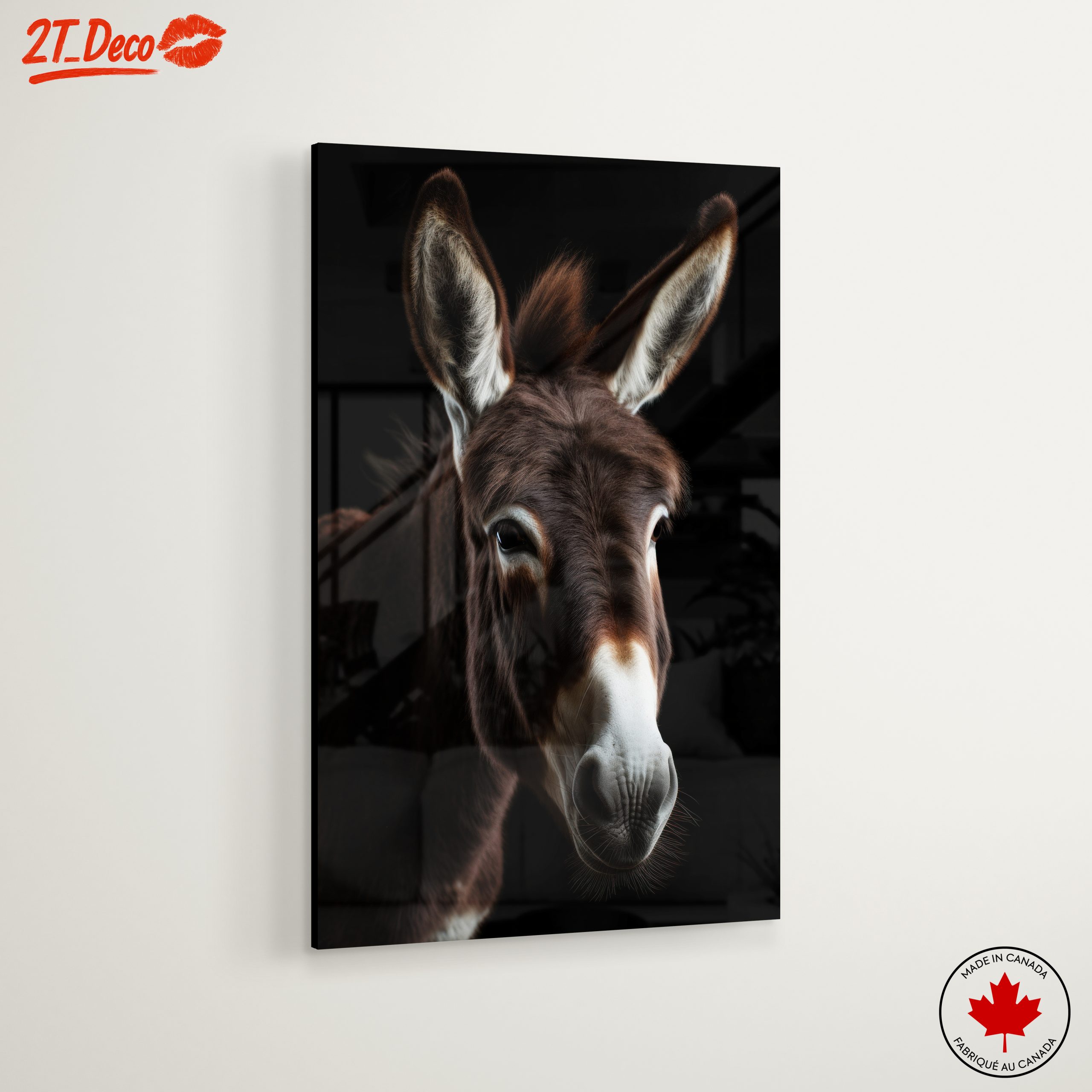 Majestic Donkey Portrait in Dynamic Lighting - Image 6