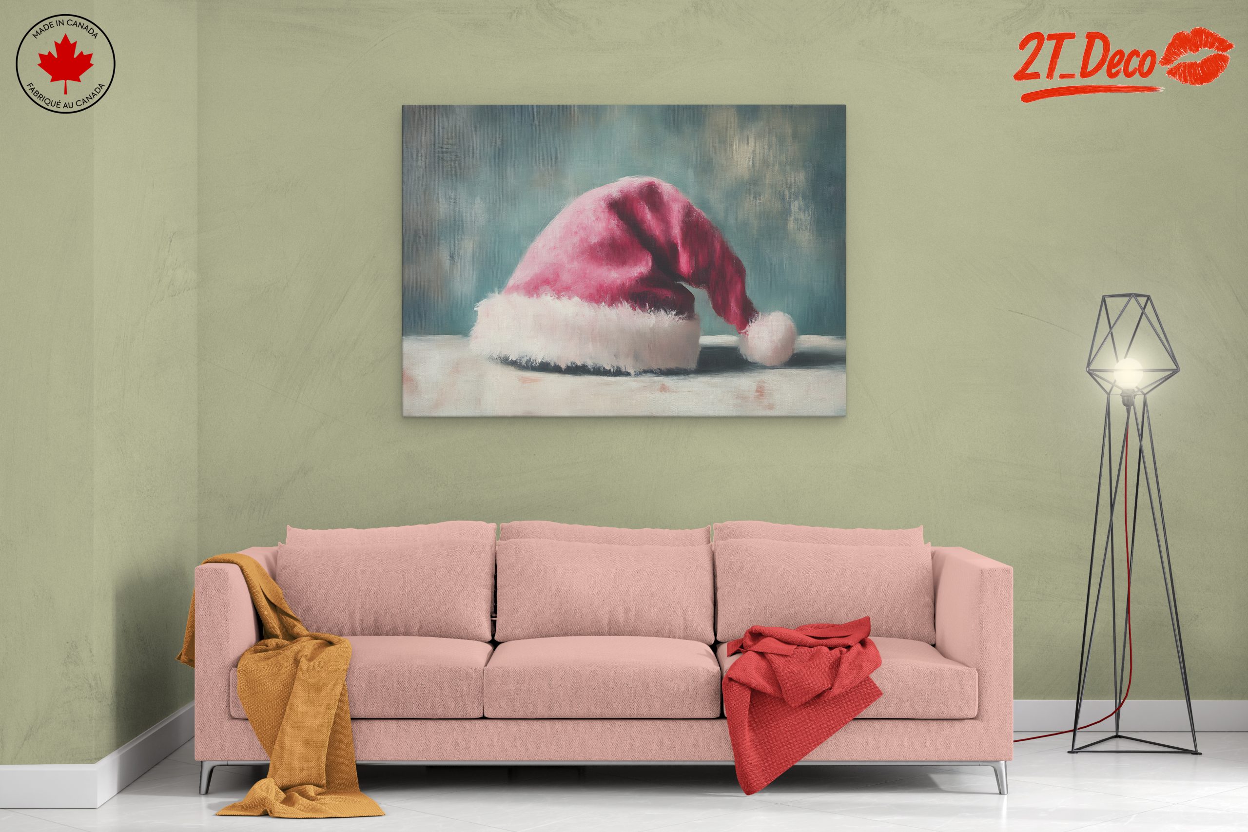 Festive Santa Hat Art - Image 2