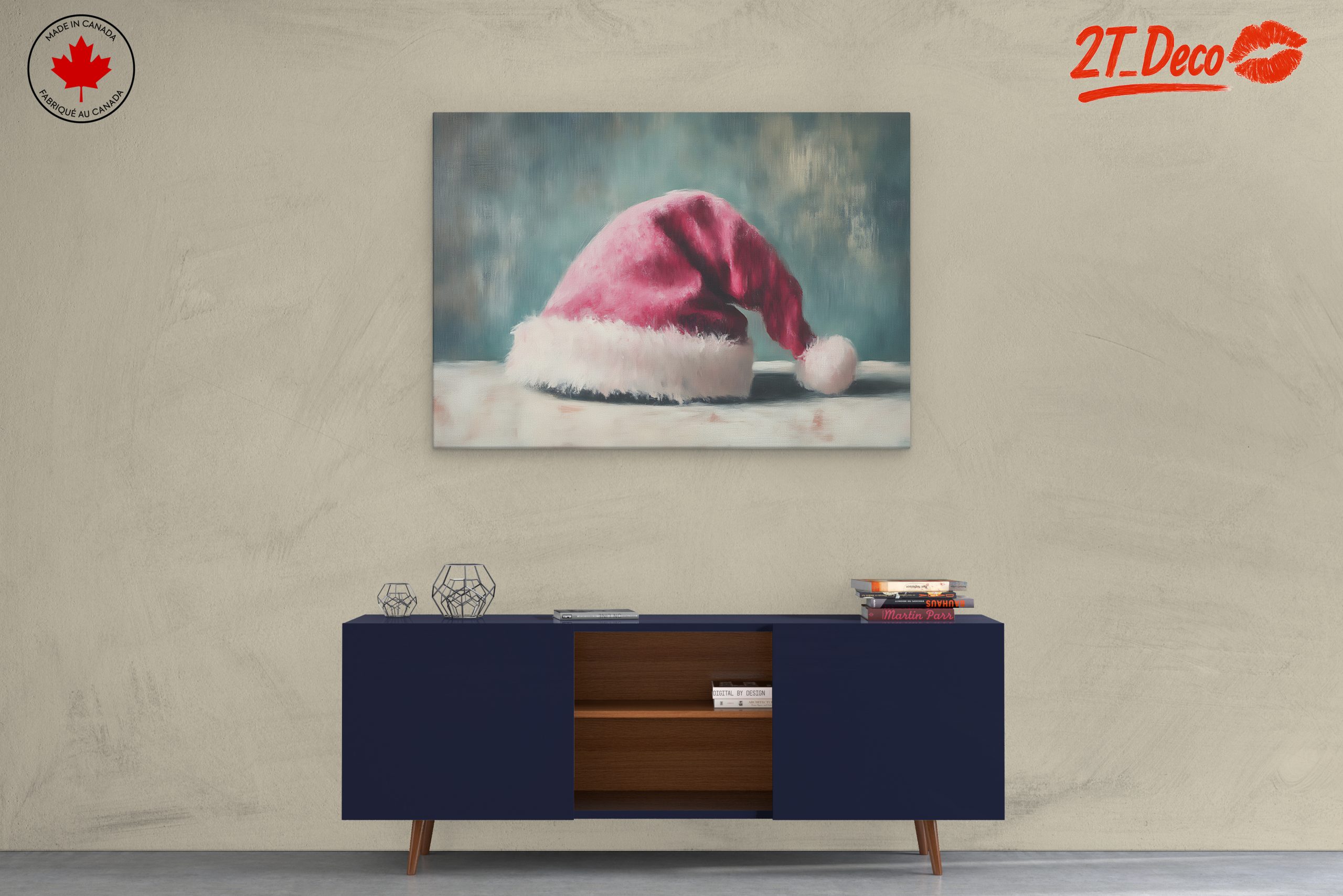 Festive Santa Hat Art - Image 3