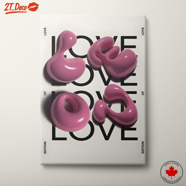 Modern Love Themed Graphic Art