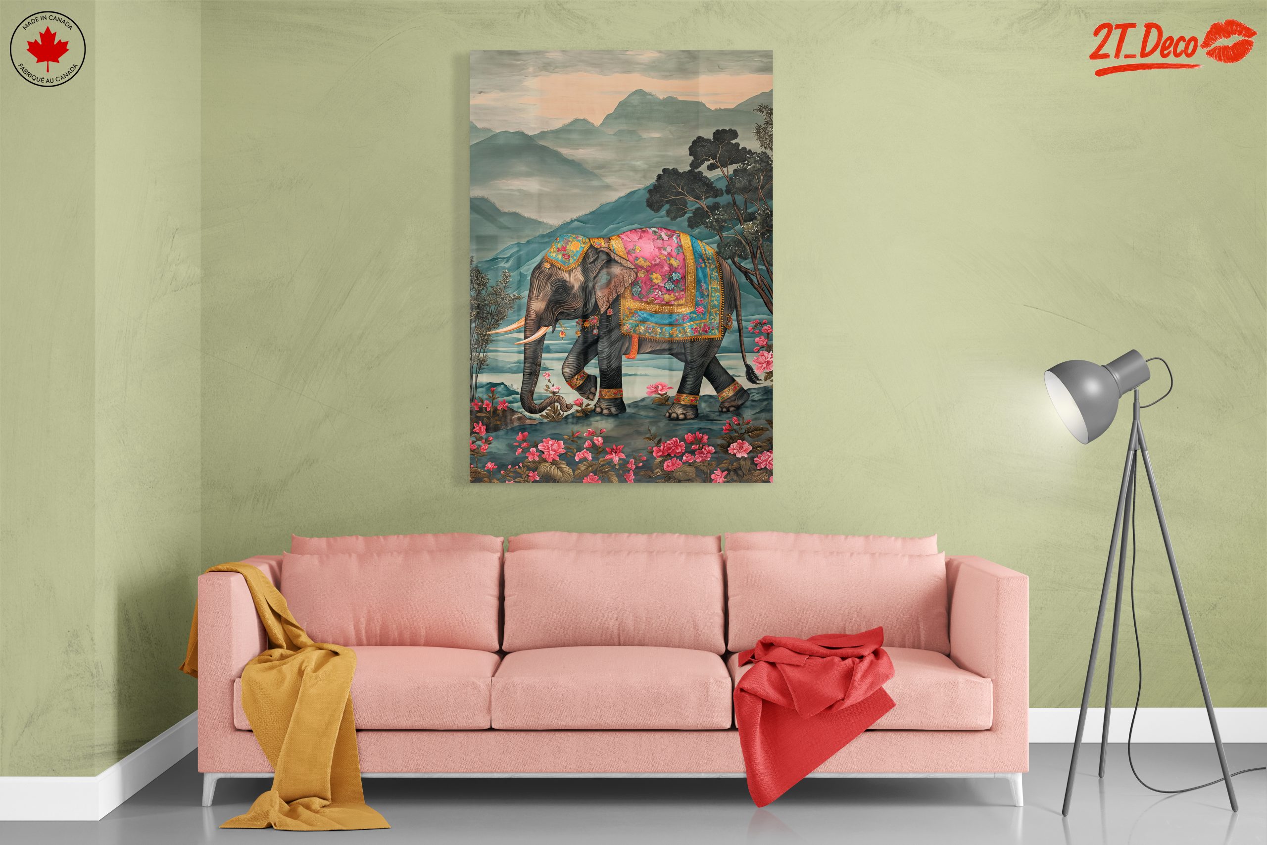 Majestic Elephant in Colorful Attire - Image 7