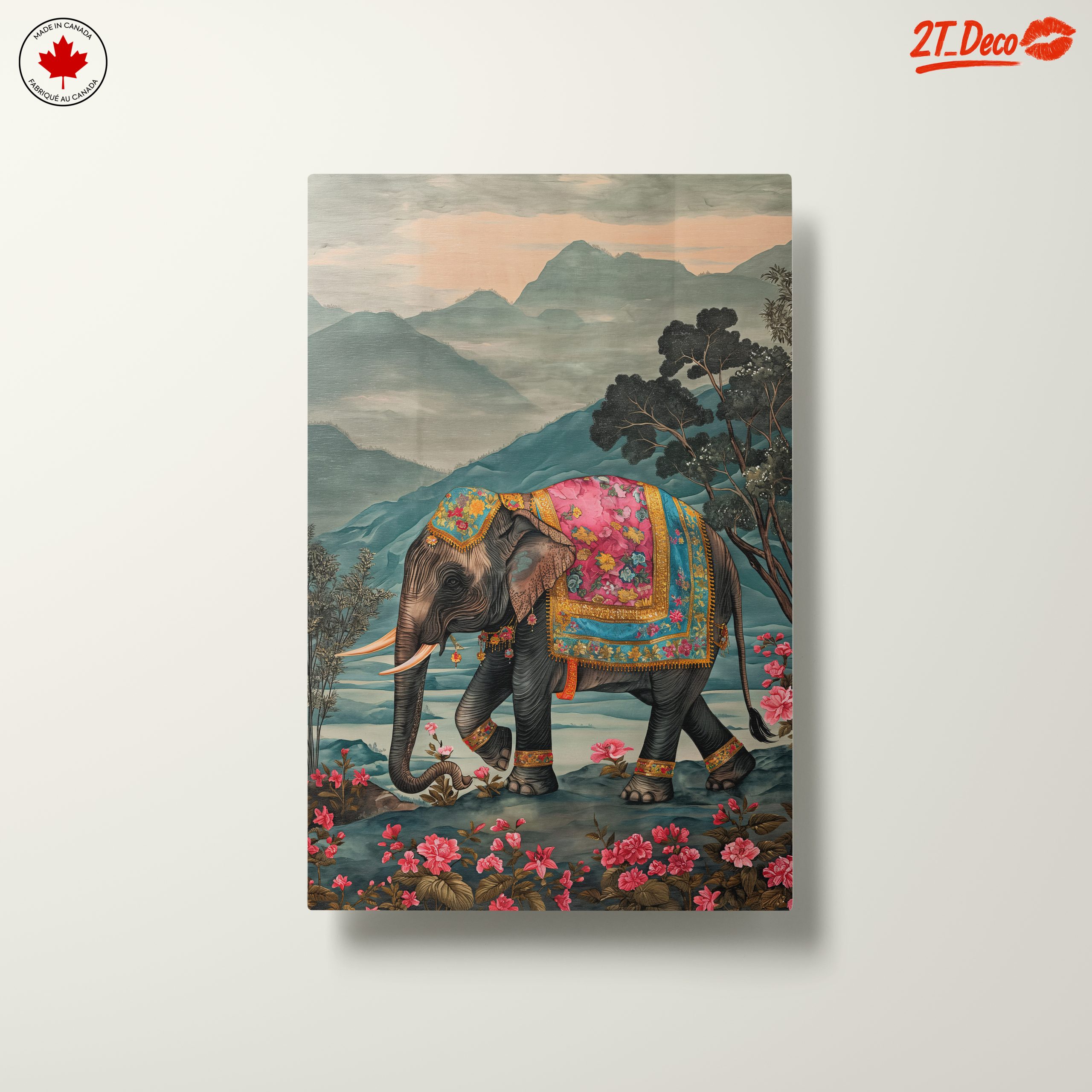 Majestic Elephant in Colorful Attire - Image 10