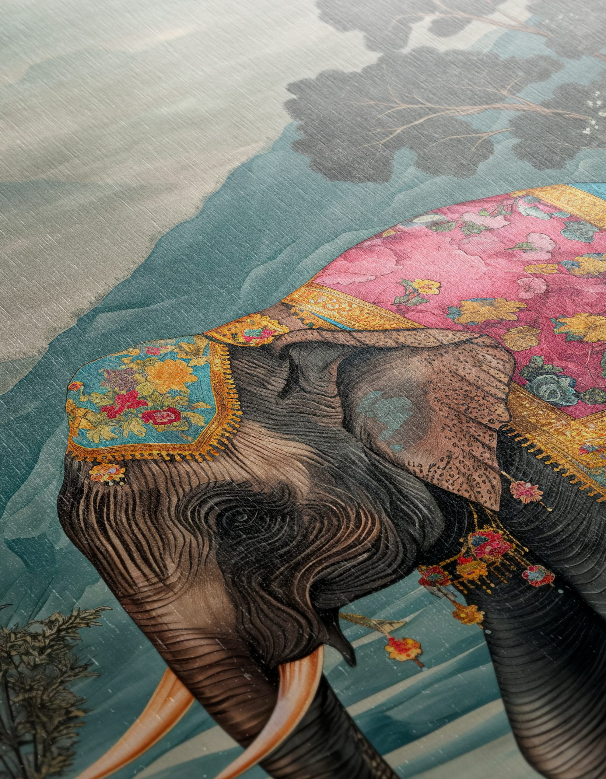 Majestic Elephant in Colorful Attire - Image 12