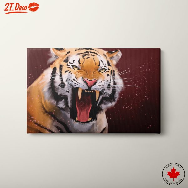 Vibrant Tiger Artwork in Bold Colors