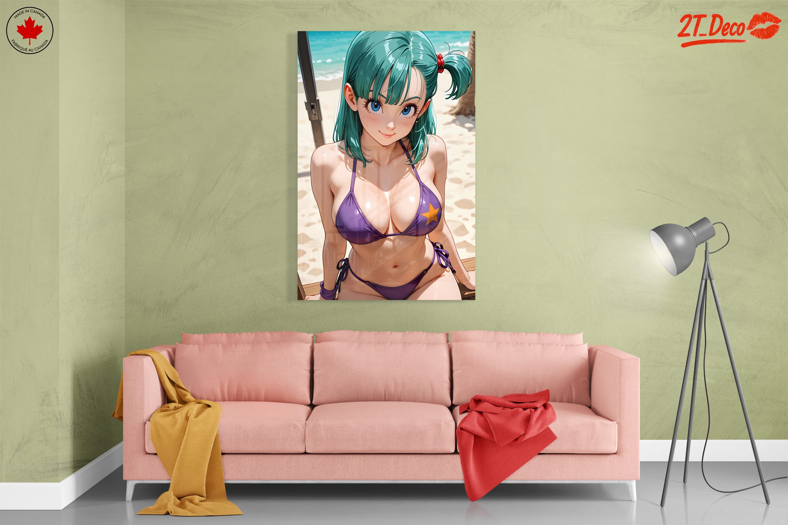 Playful Anime Character at the Beach - Image 7