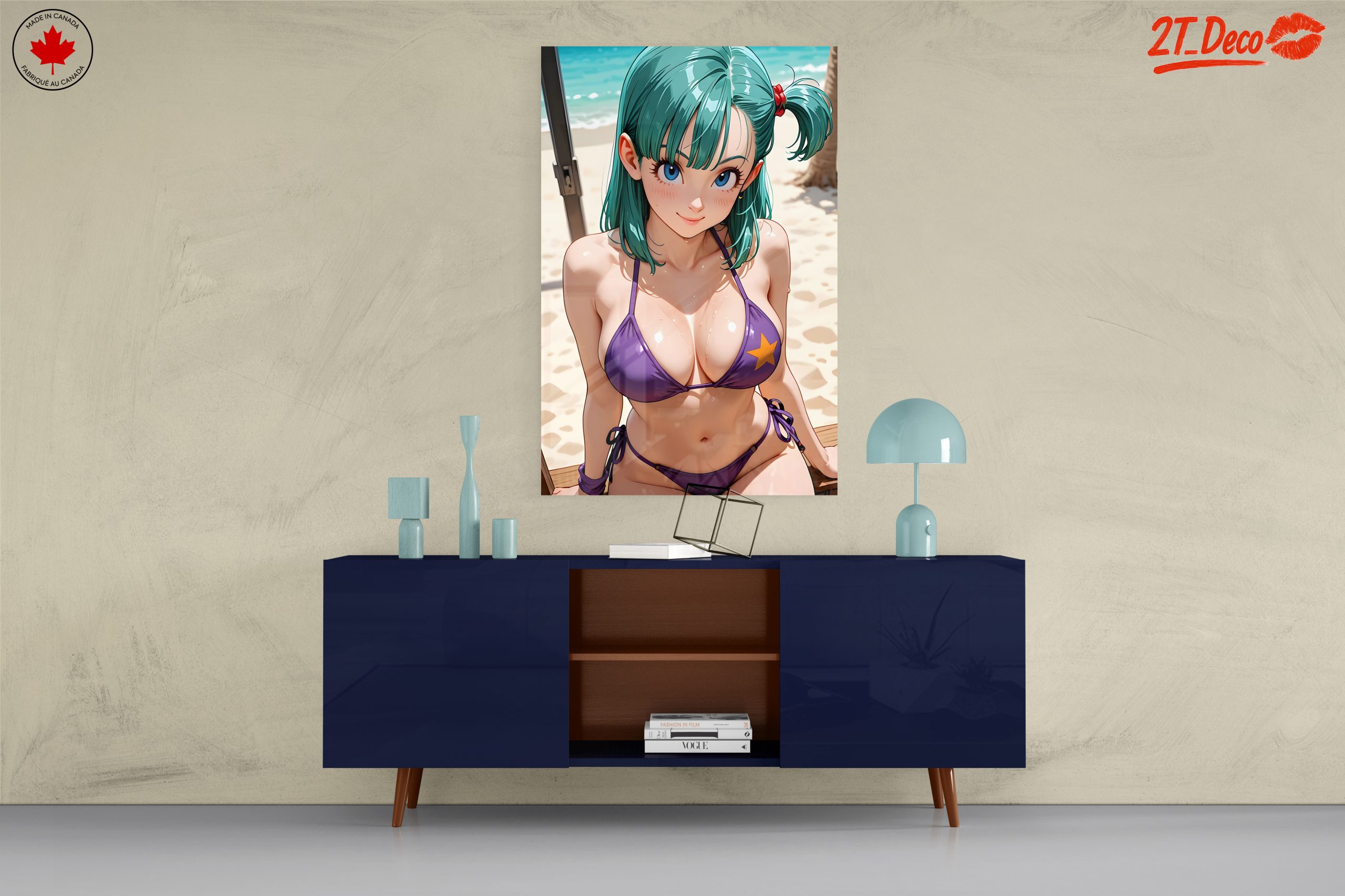 Playful Anime Character at the Beach - Image 8