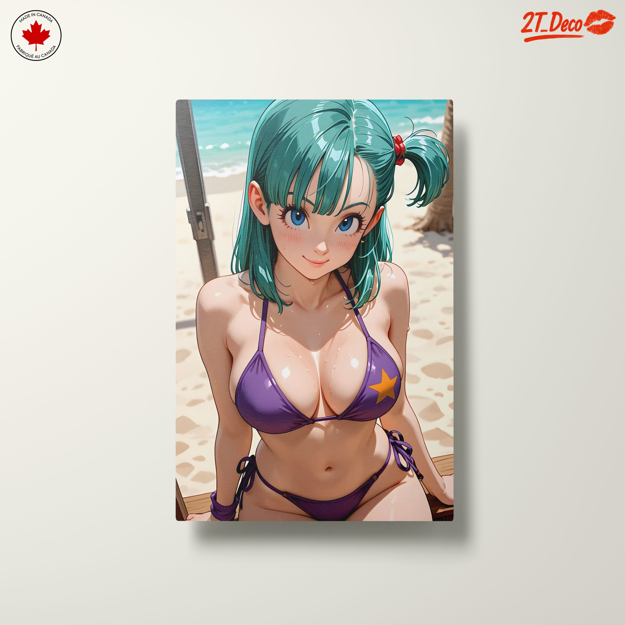Playful Anime Character at the Beach - Image 10
