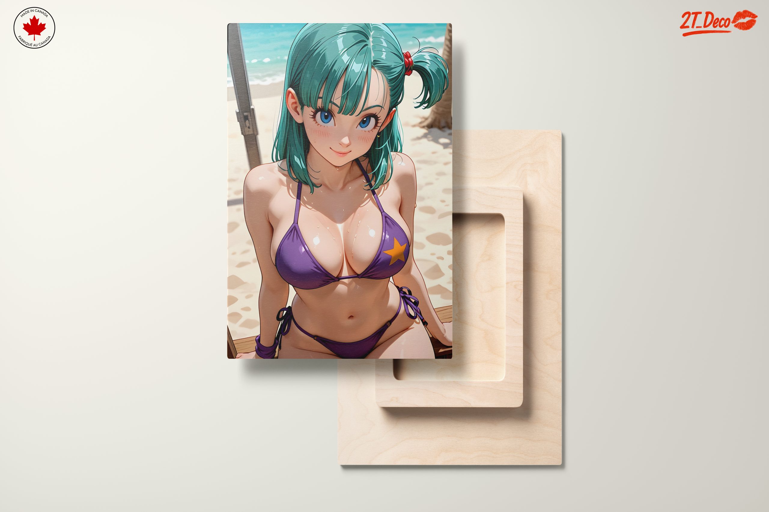 Playful Anime Character at the Beach - Image 11