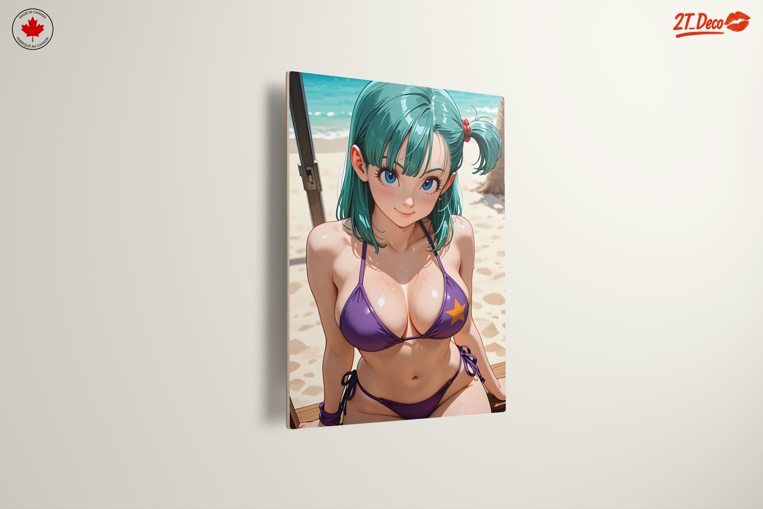 Playful Anime Character at the Beach - Image 13