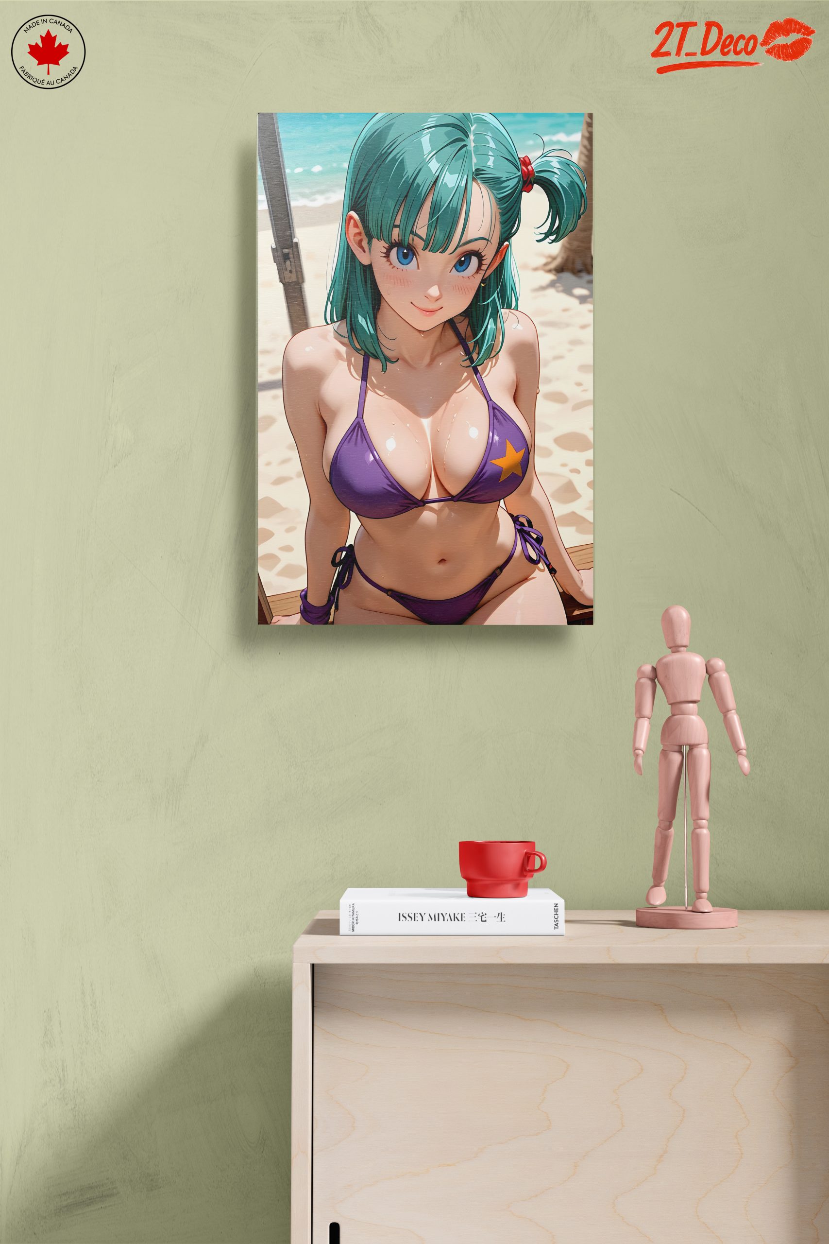 Playful Anime Character at the Beach - Image 14