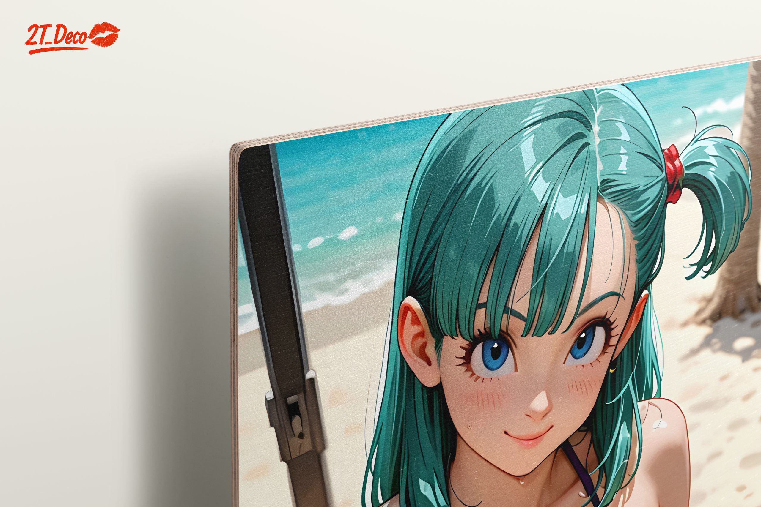 Playful Anime Character at the Beach - Image 15