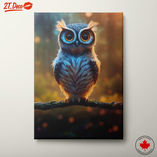 Vibrant Owl Artwork with Enchanting Eyes