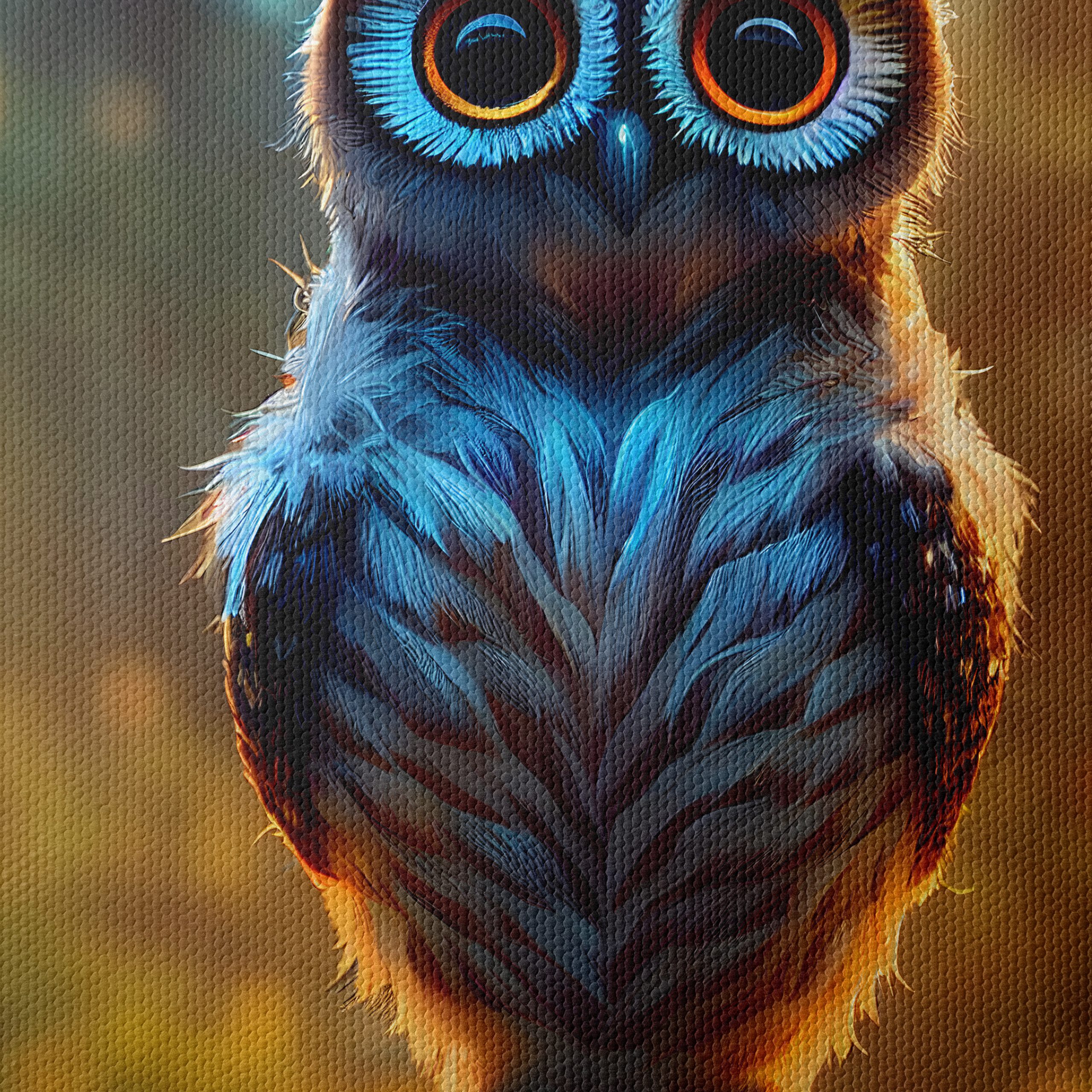 Vibrant Owl Artwork with Enchanting Eyes - Image 4