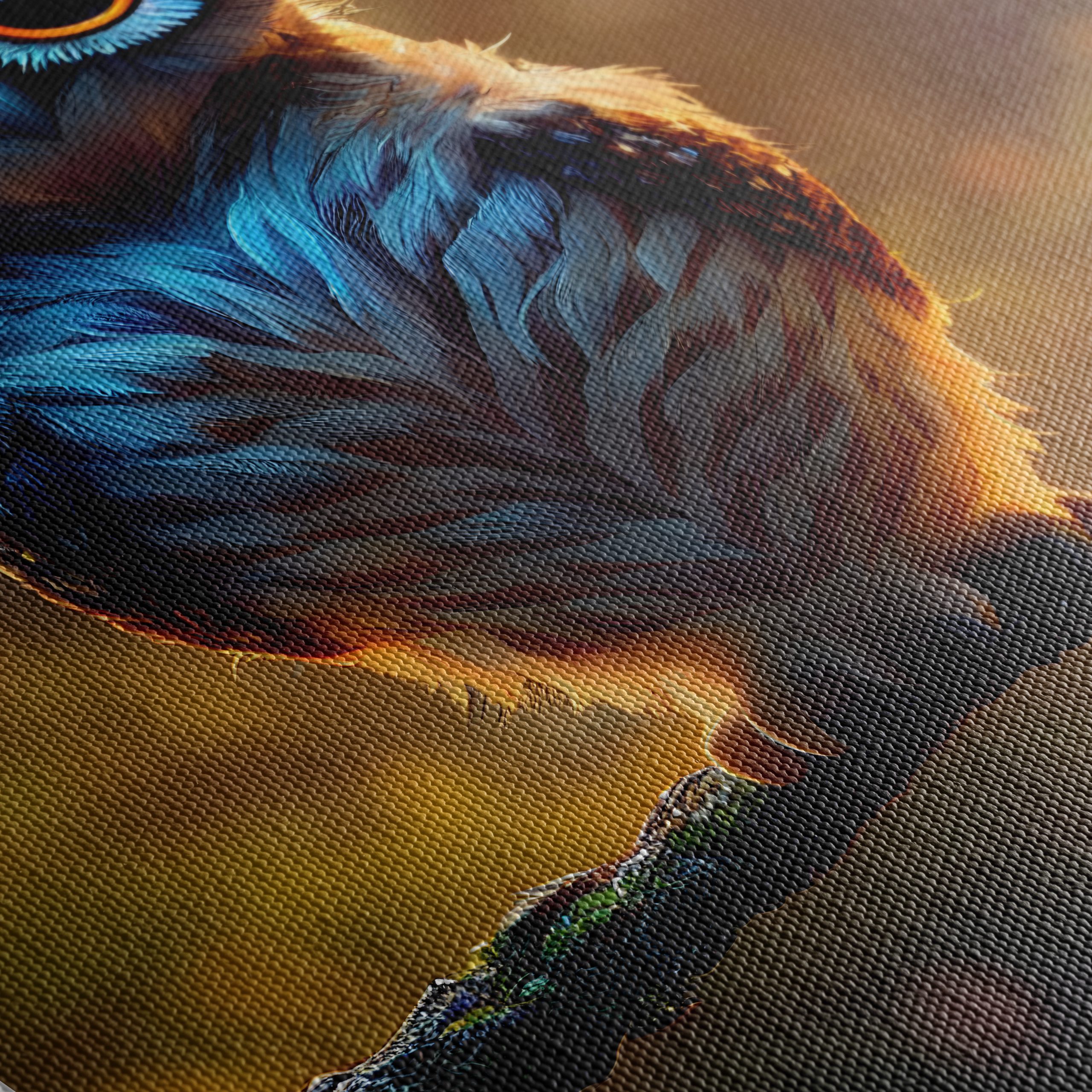 Vibrant Owl Artwork with Enchanting Eyes - Image 5