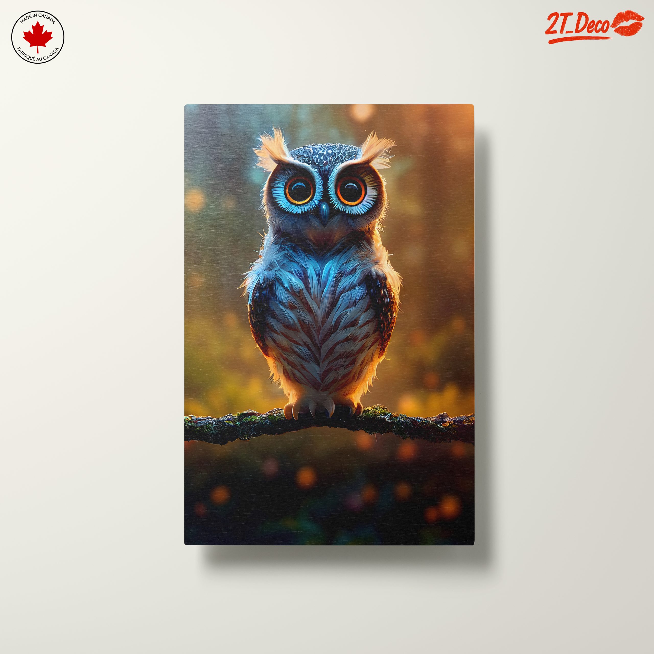 Vibrant Owl Artwork with Enchanting Eyes - Image 10