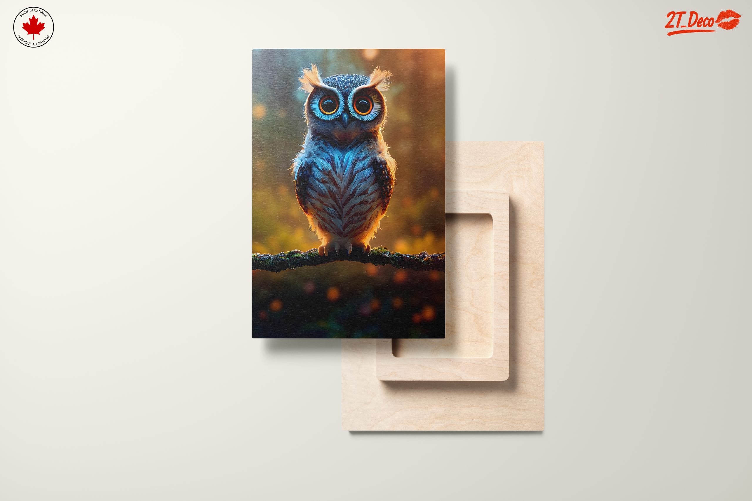 Vibrant Owl Artwork with Enchanting Eyes - Image 11