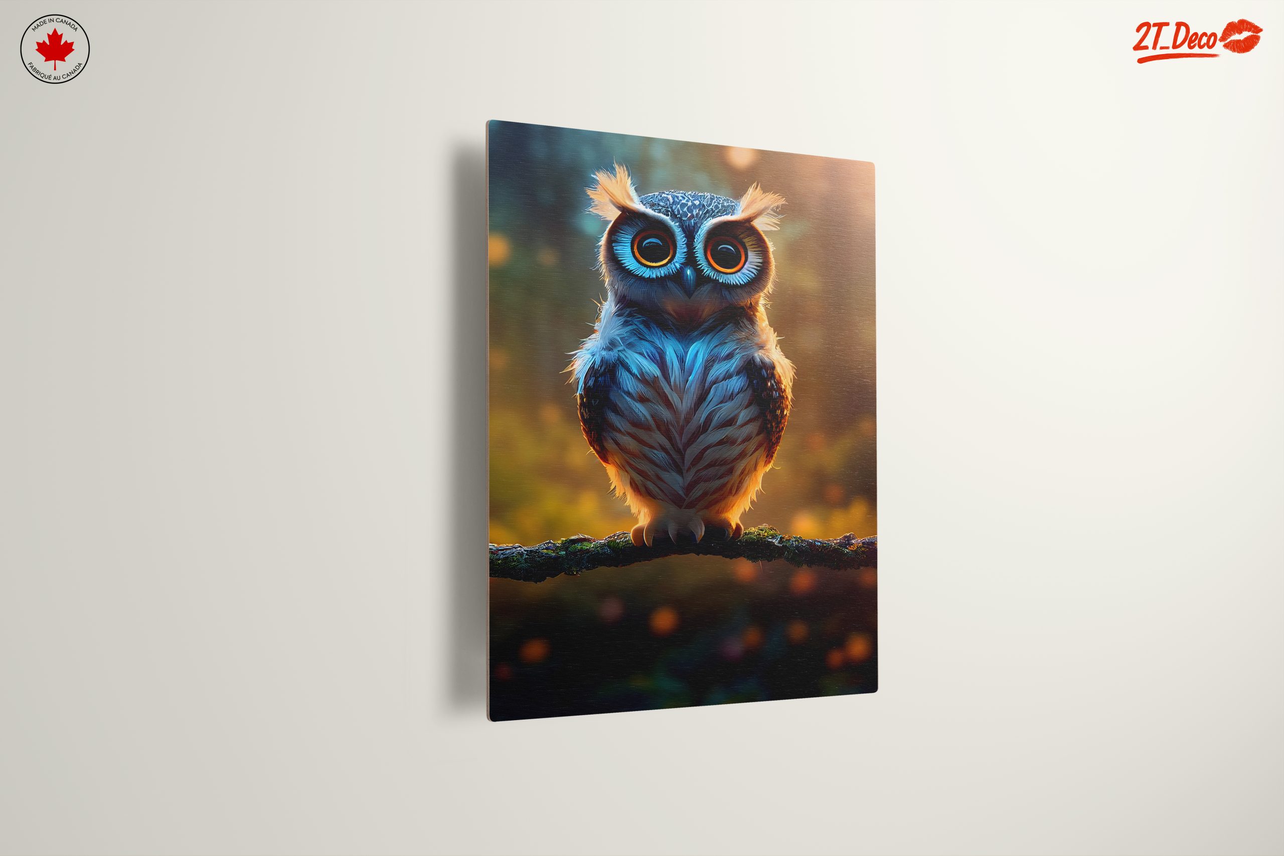 Vibrant Owl Artwork with Enchanting Eyes - Image 13