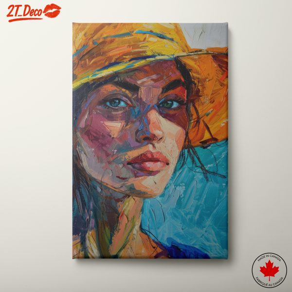 Vibrant Modern Artistic Portrait of a Woman