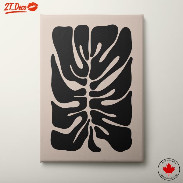 Stylized Monstera Leaf Design Art