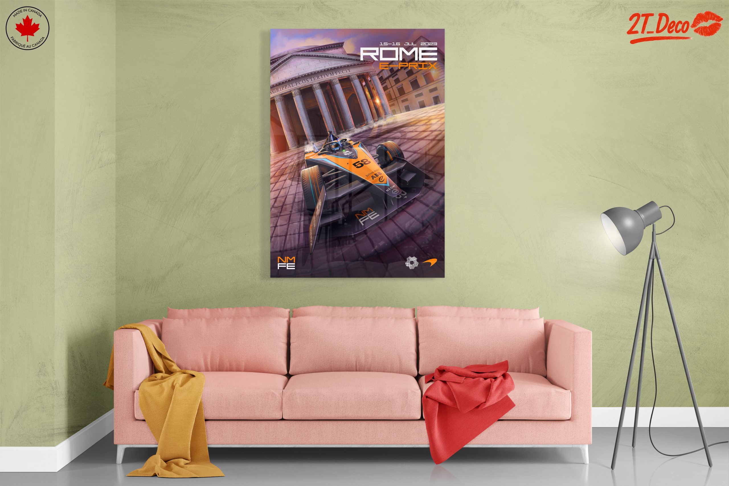 Exciting Formula 1 E-Prix in Rome Poster - Image 7