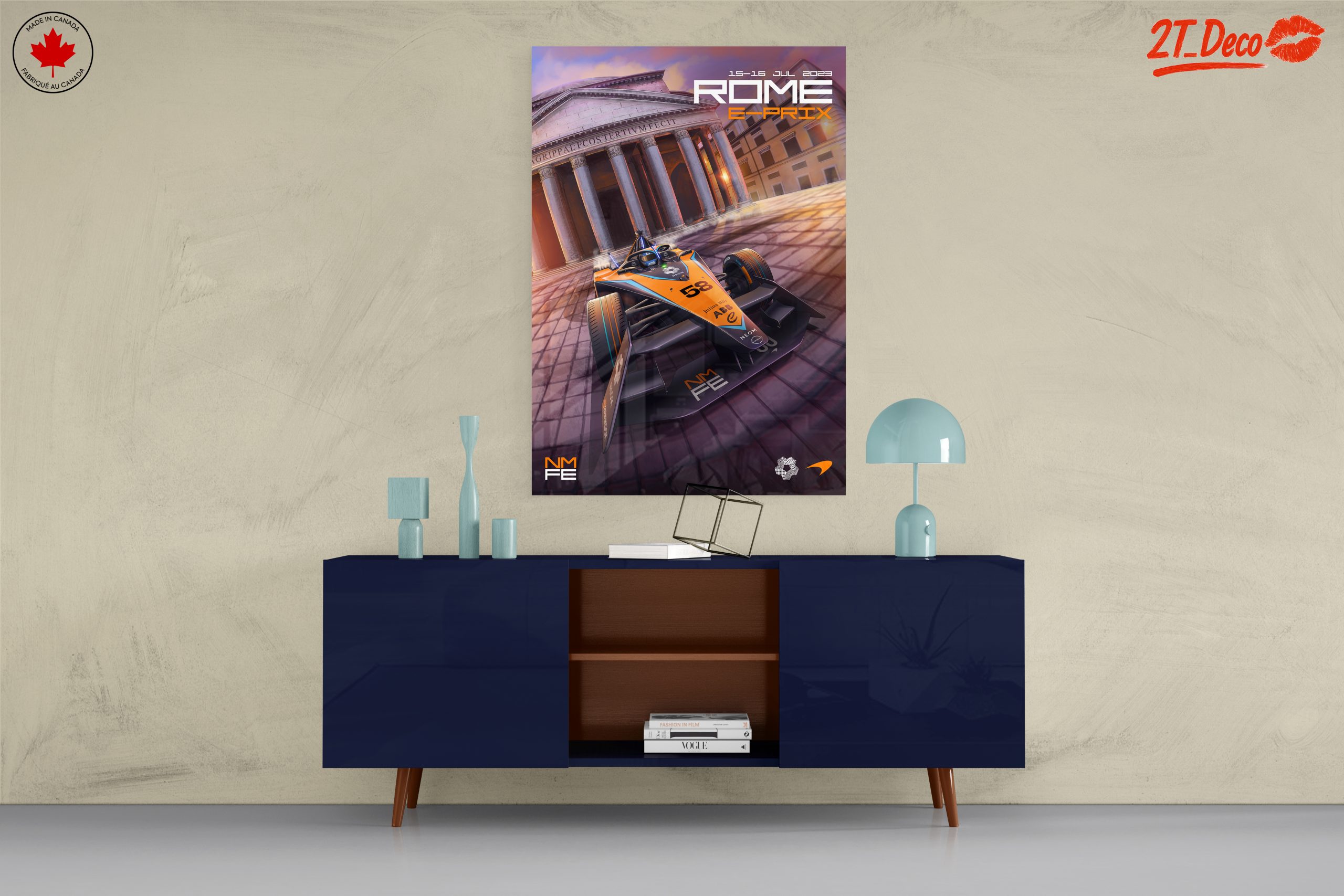 Exciting Formula 1 E-Prix in Rome Poster - Image 8