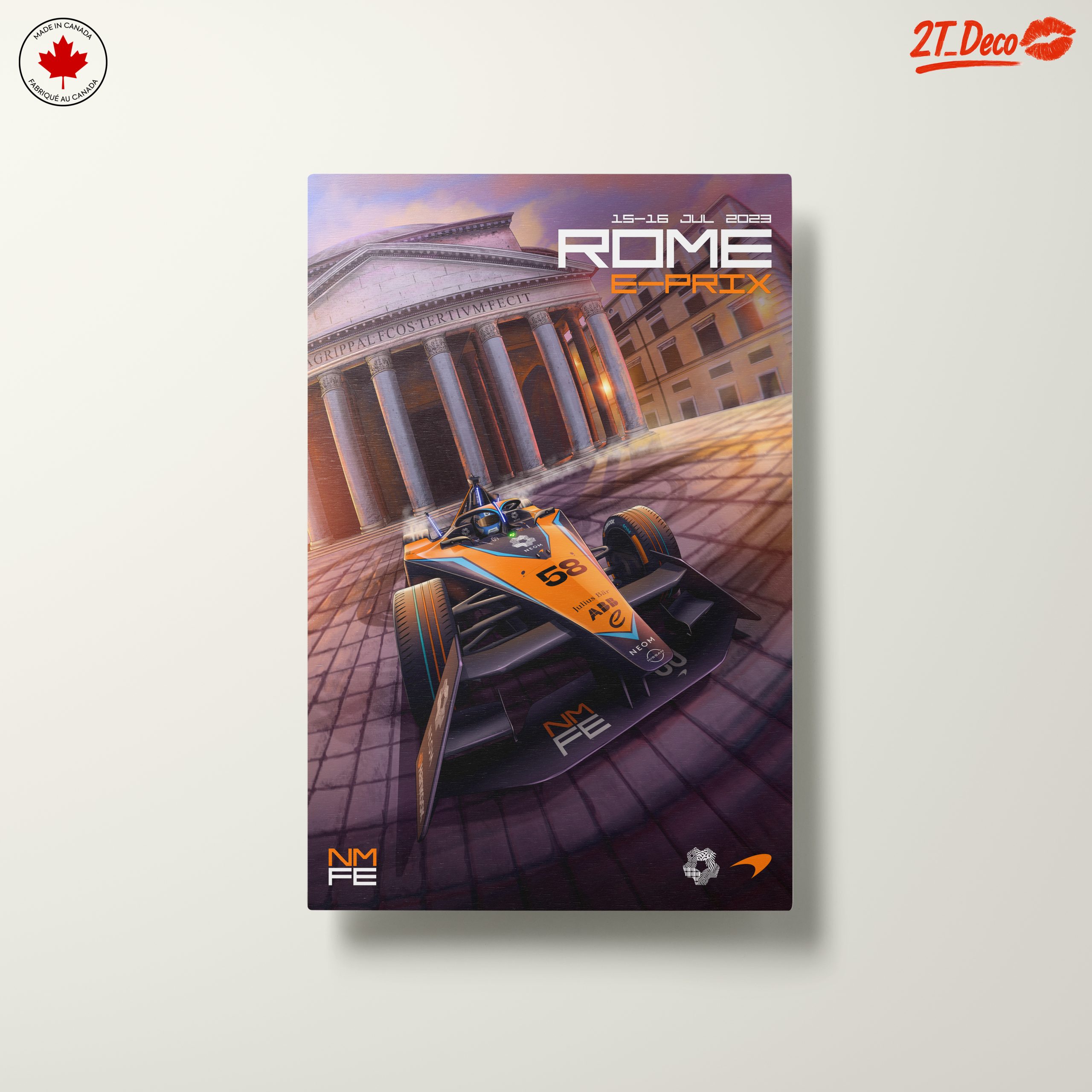 Exciting Formula 1 E-Prix in Rome Poster - Image 10