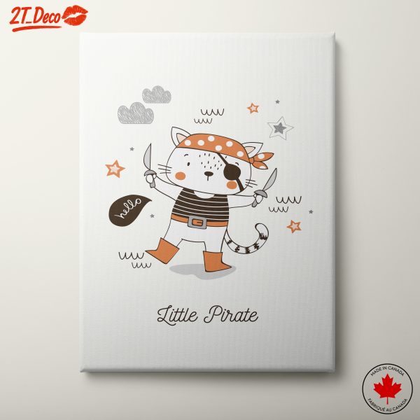 Little Pirate Cat Wall Art