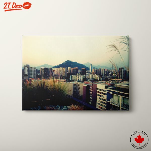 Urban City Skyline at Dusk