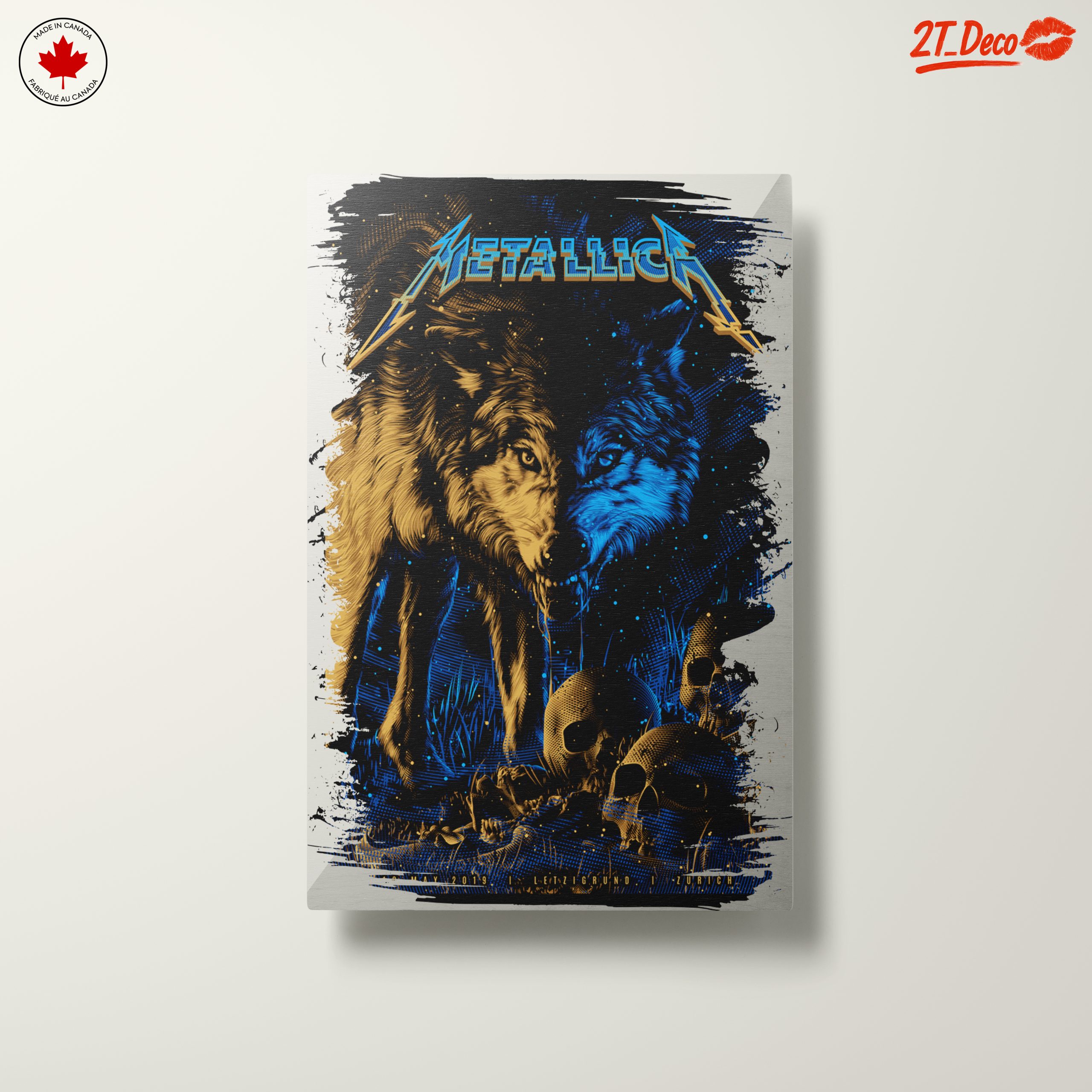 Metallica Artwork Featuring Wolf and Skulls - Image 10