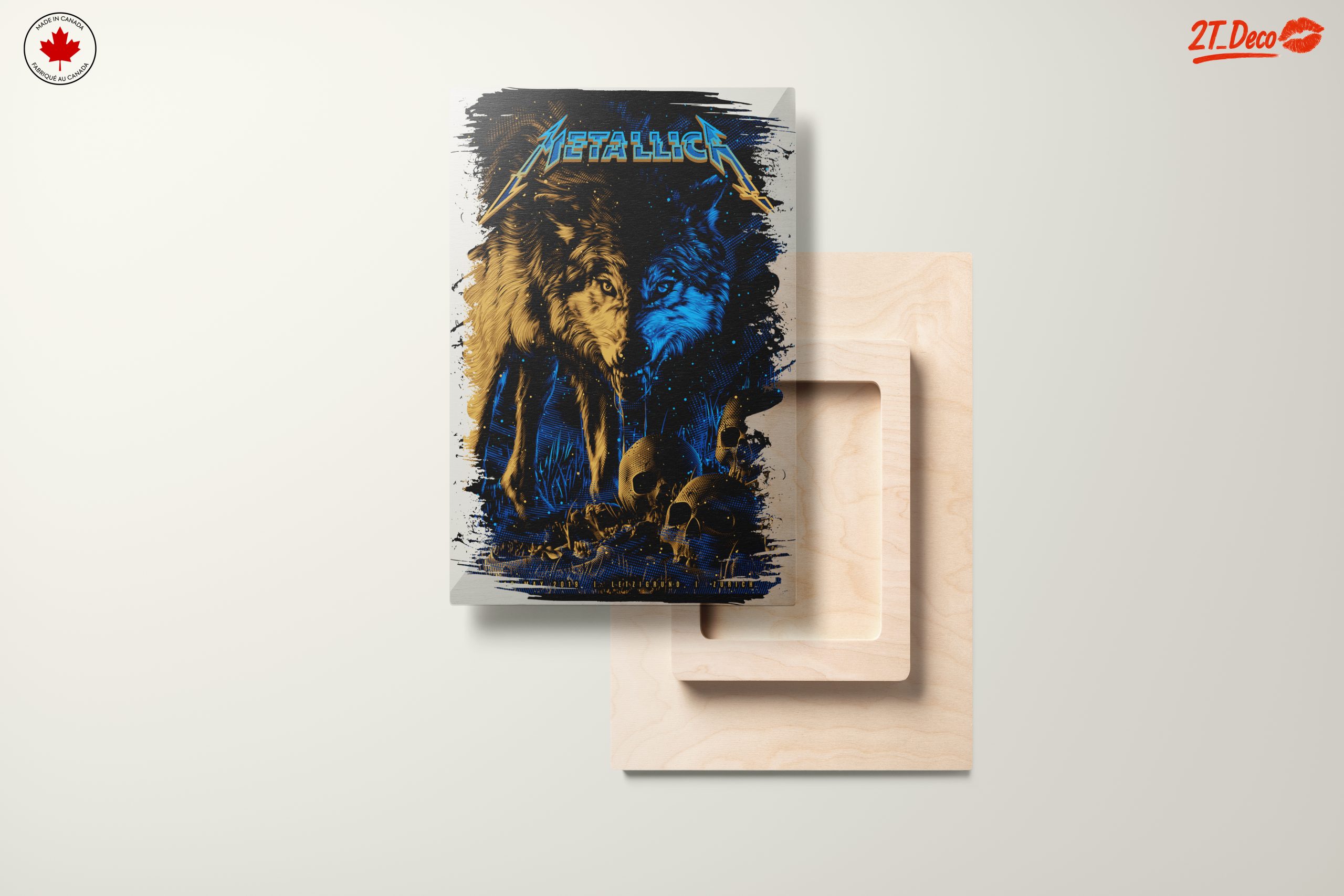 Metallica Artwork Featuring Wolf and Skulls - Image 11