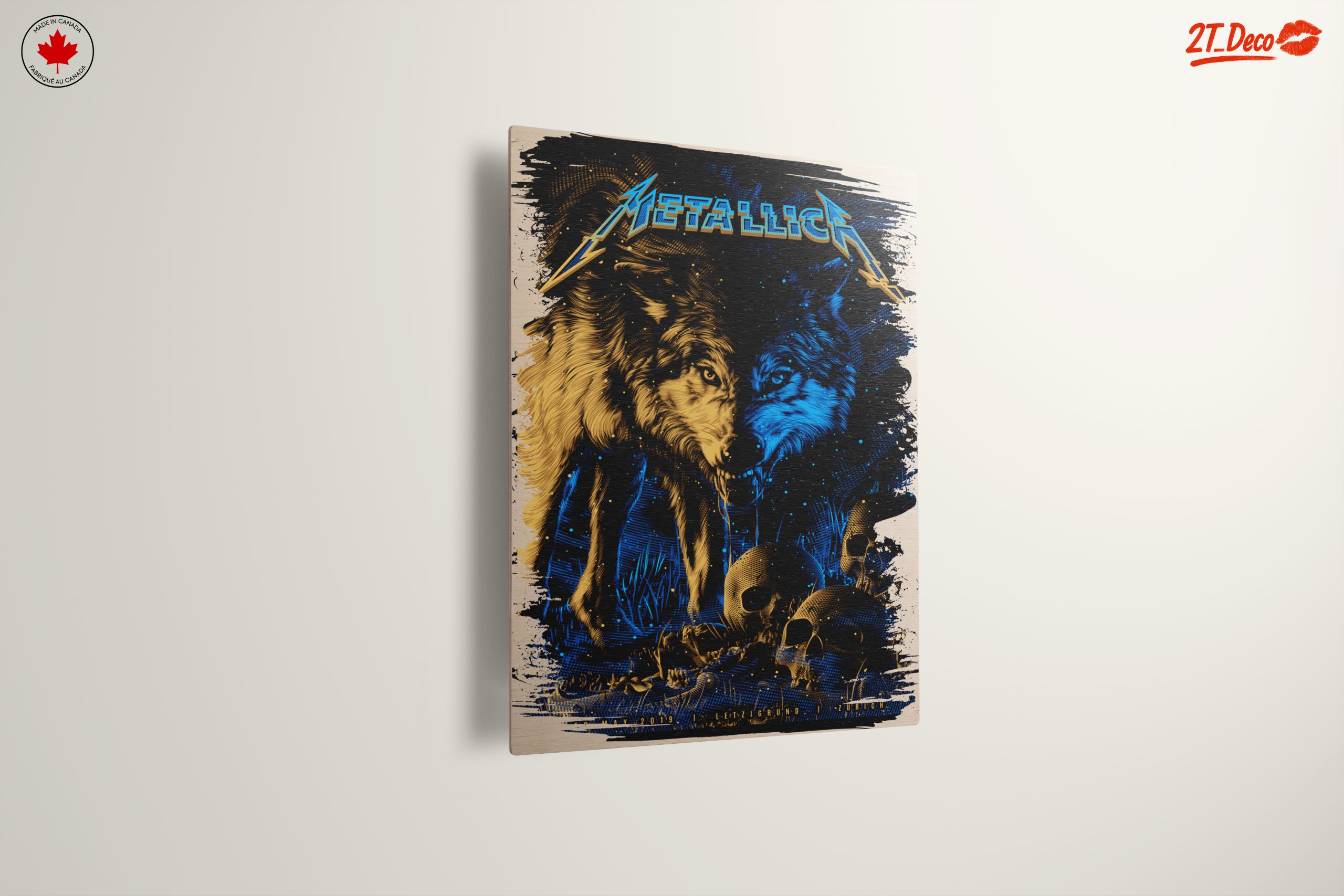 Metallica Artwork Featuring Wolf and Skulls - Image 13