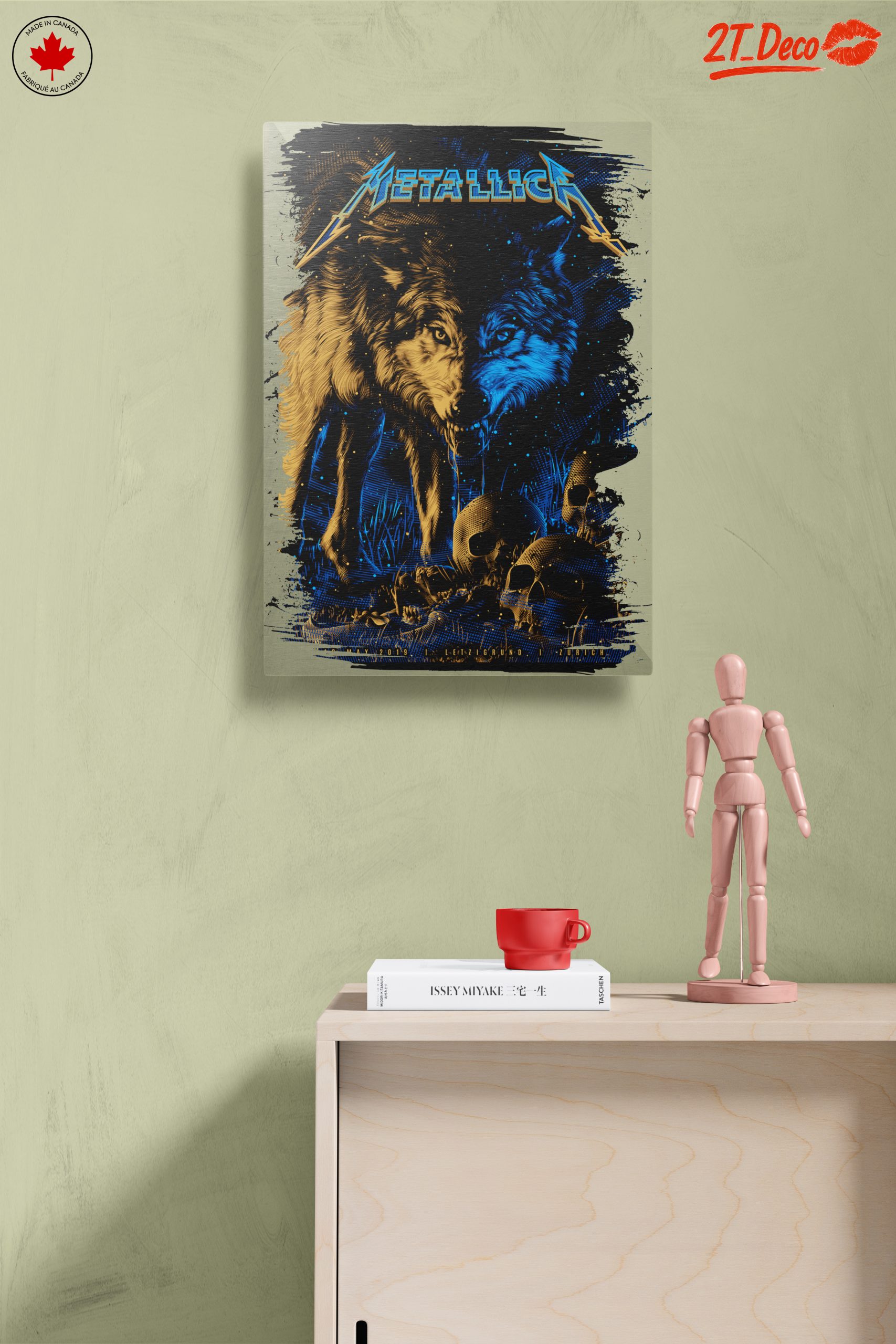 Metallica Artwork Featuring Wolf and Skulls - Image 14